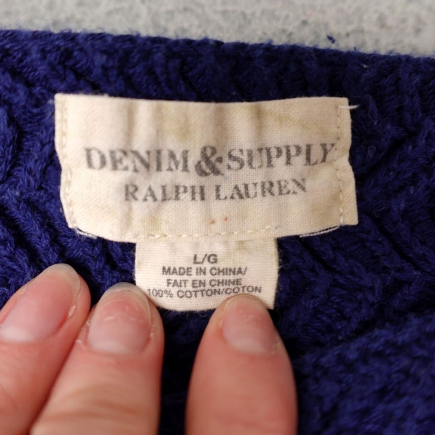 Ralph Lauren Denim & Supply Ralph Lauren Sweater Dress Womens L Blue Fair Isle 3/4 Sleeve Pullover Knit Crew Neck Size L / US 10 / IT 46 - 2 Thumbnail