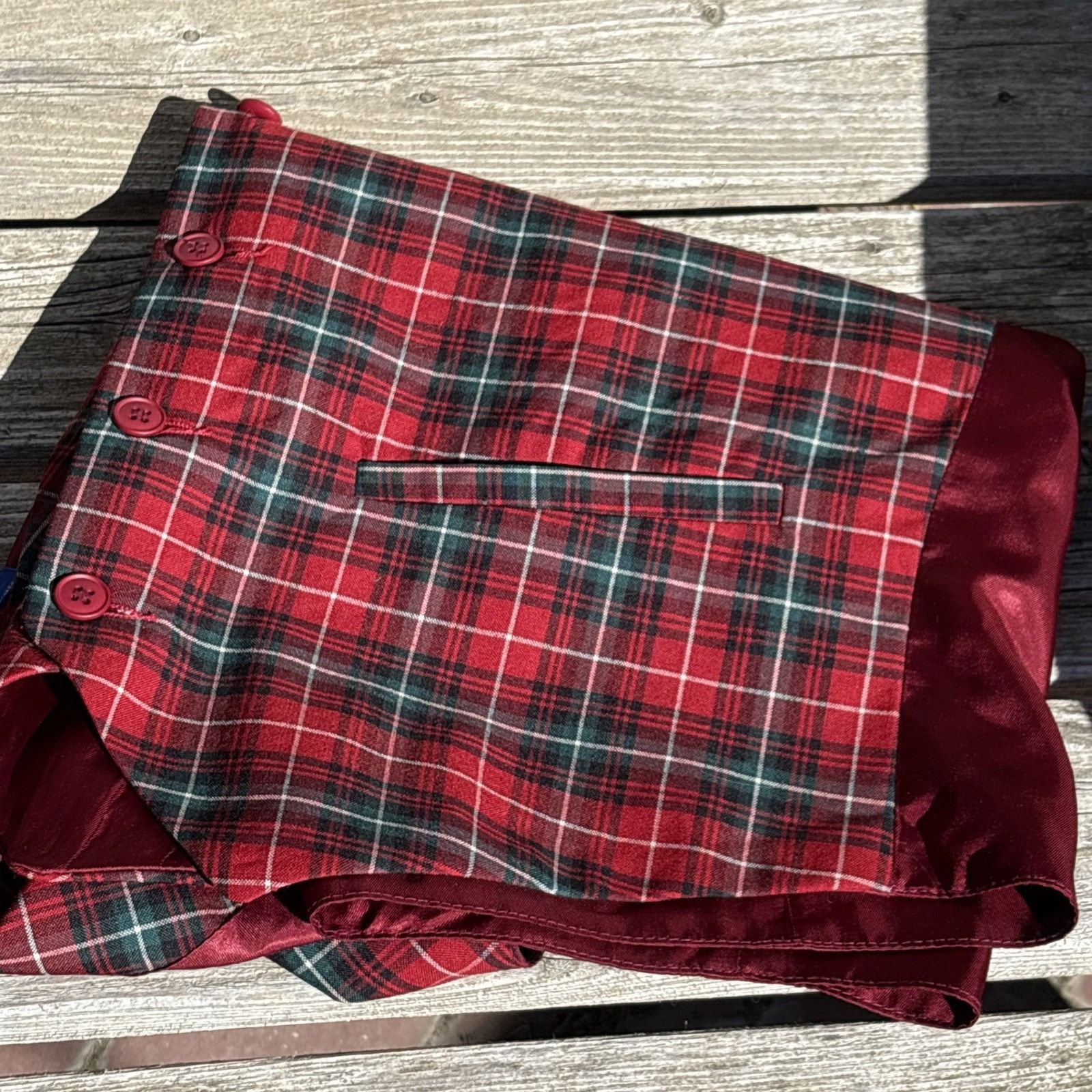 Pendleton Vintage Pendleton Wool Vest Red Tartan Plaid Waistcoat Unise Size 42R - 7 Thumbnail
