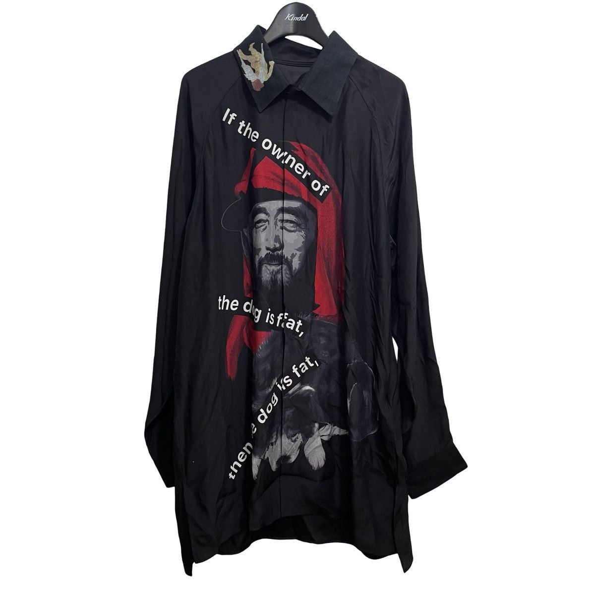 Yohji Yamamoto Dog and Elderly Person Shirt Long Shirt HS-B33-418 