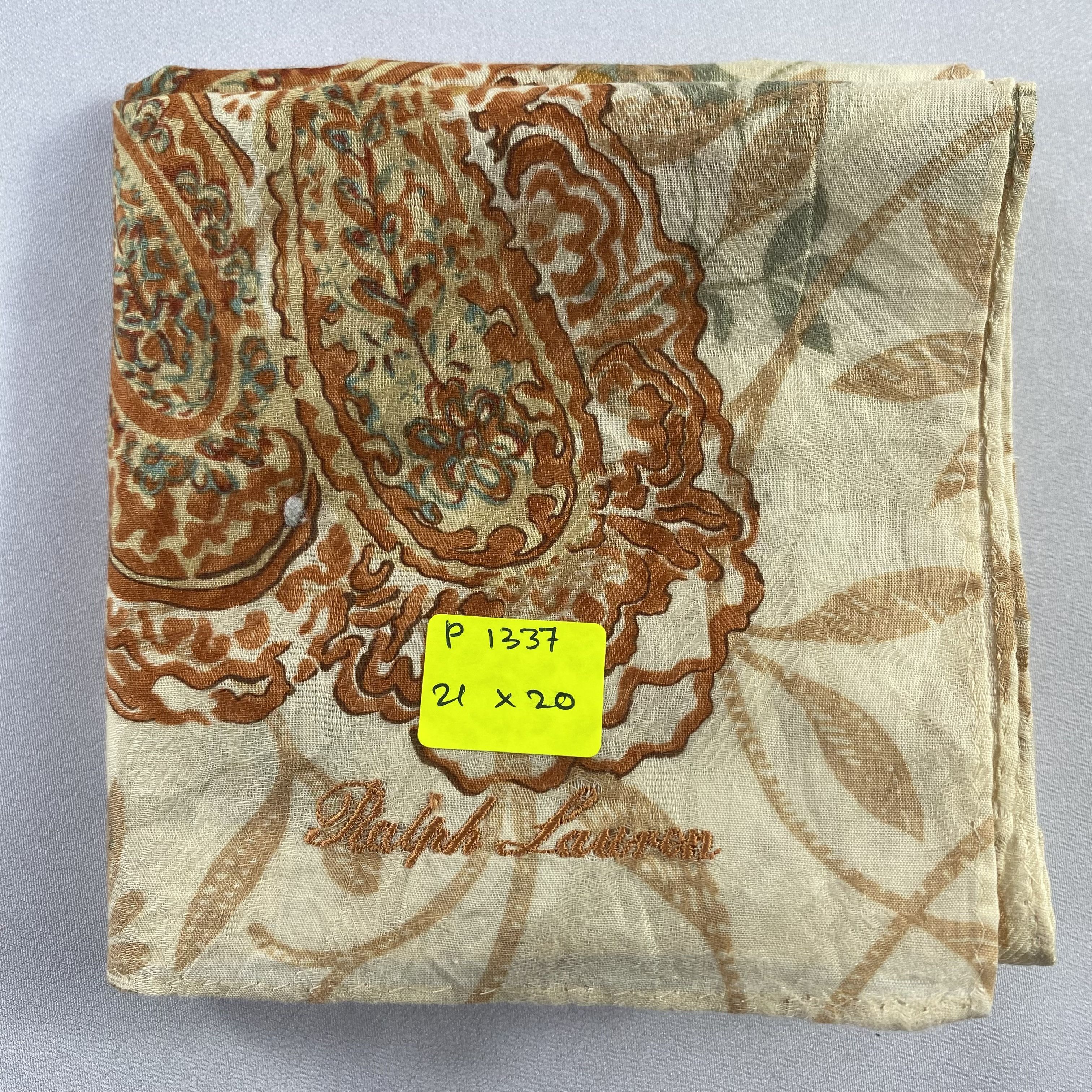 Ralph Lauren × Vintage Ralph Lauren Handkerchief / Neckerchief / Bandana-P1337 Size ONE SIZE - 5 Thumbnail