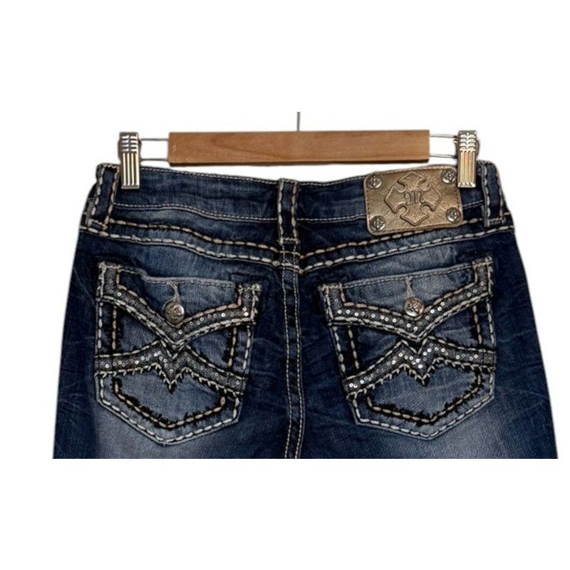 Miss Me Miss Me Jeans Women 27 Blue Capris Western Rodeo Size 27" / US 4 / IT 40 - 1 Thumbnail