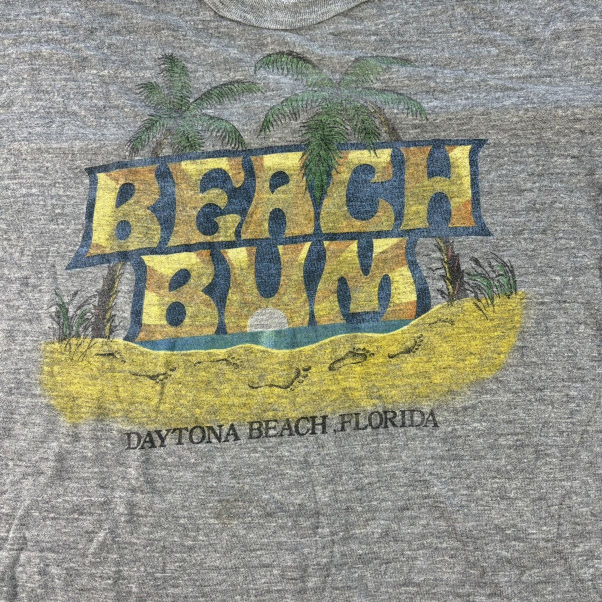 Jerzees Vintage 80s jerzees gray daytona beach beach bum tshirt Size US XL / EU 56 / 4 - 2 Thumbnail