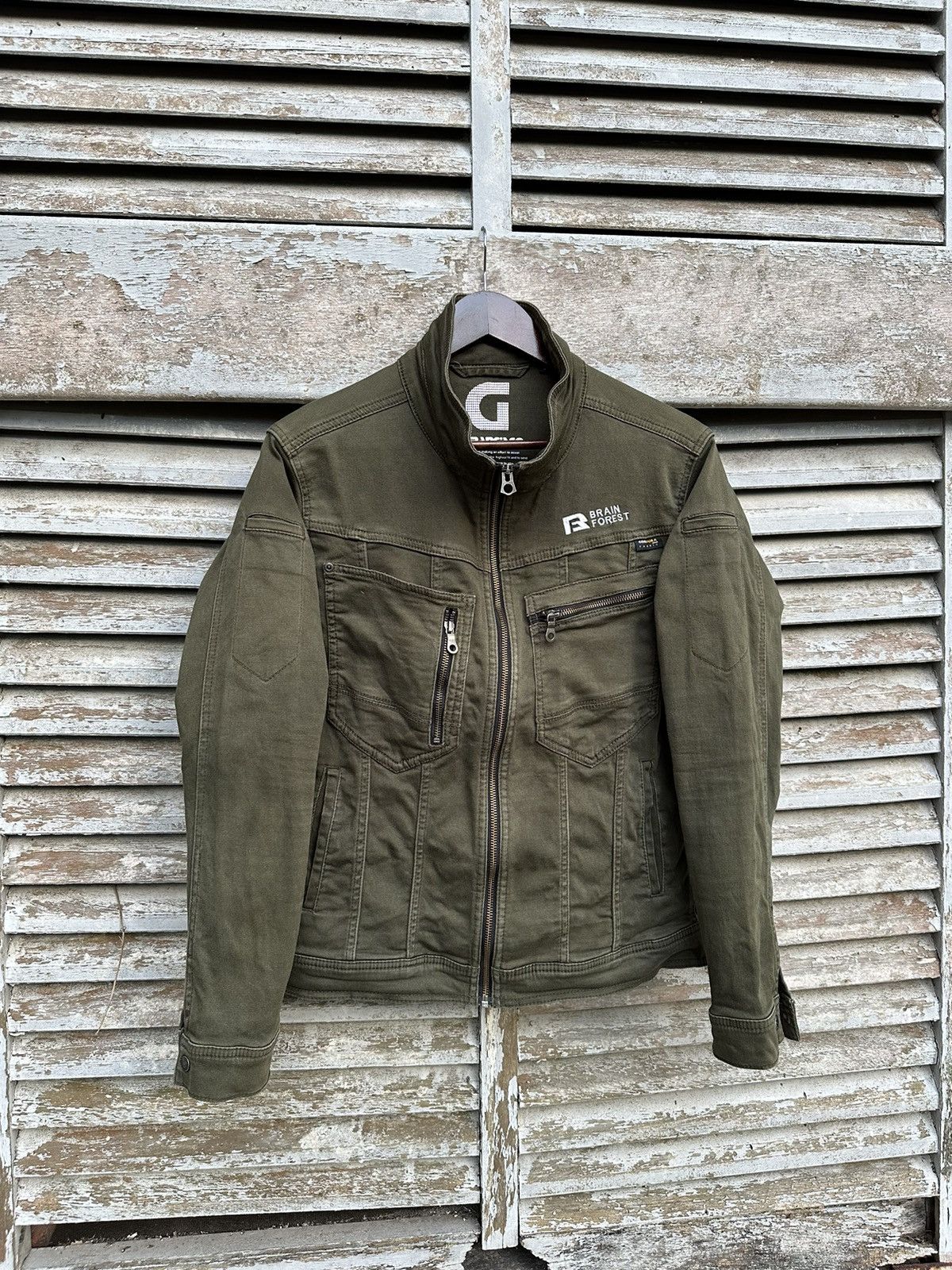 Japanese Brand 👹Grancisco X Cordura Detroit Style Military Green Jacket Size US S / EU 44-46 / 1 - 2 Thumbnail