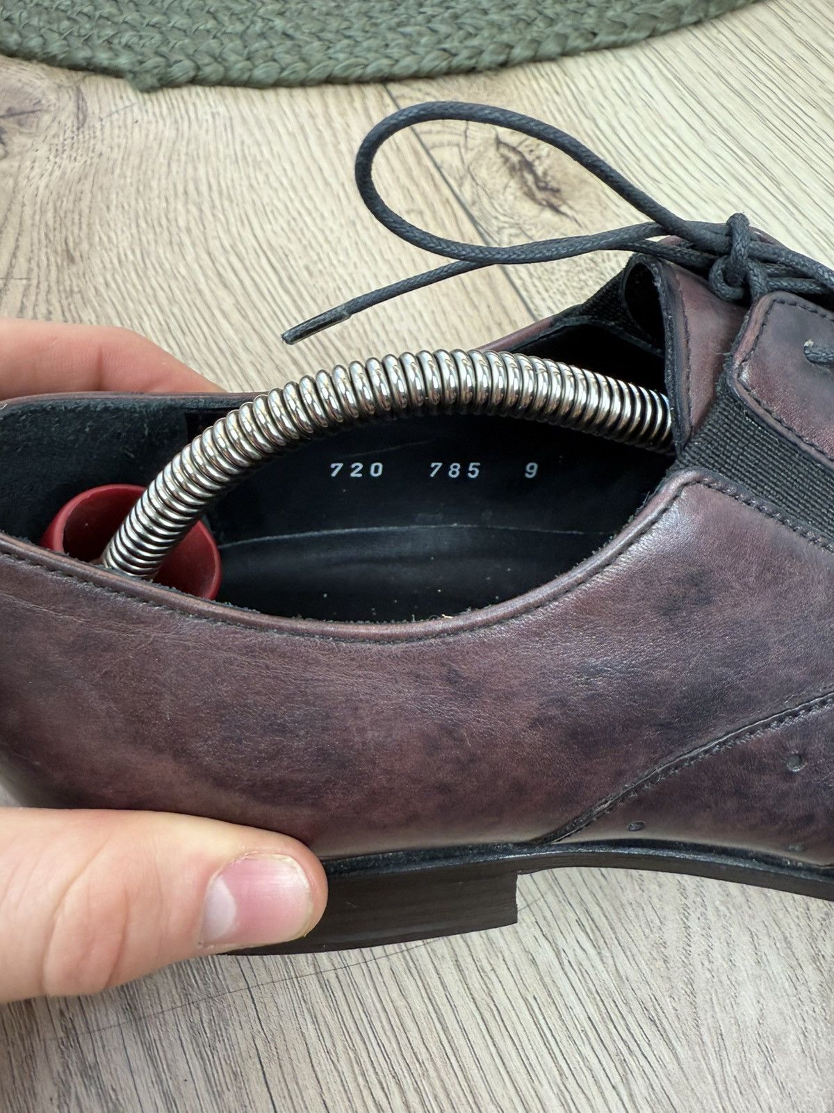 Francesco Smalto × Vintage Francesco Smalto Brown Derby Oxford Leather Shoes Size US 9 / EU 42 - 8 Thumbnail