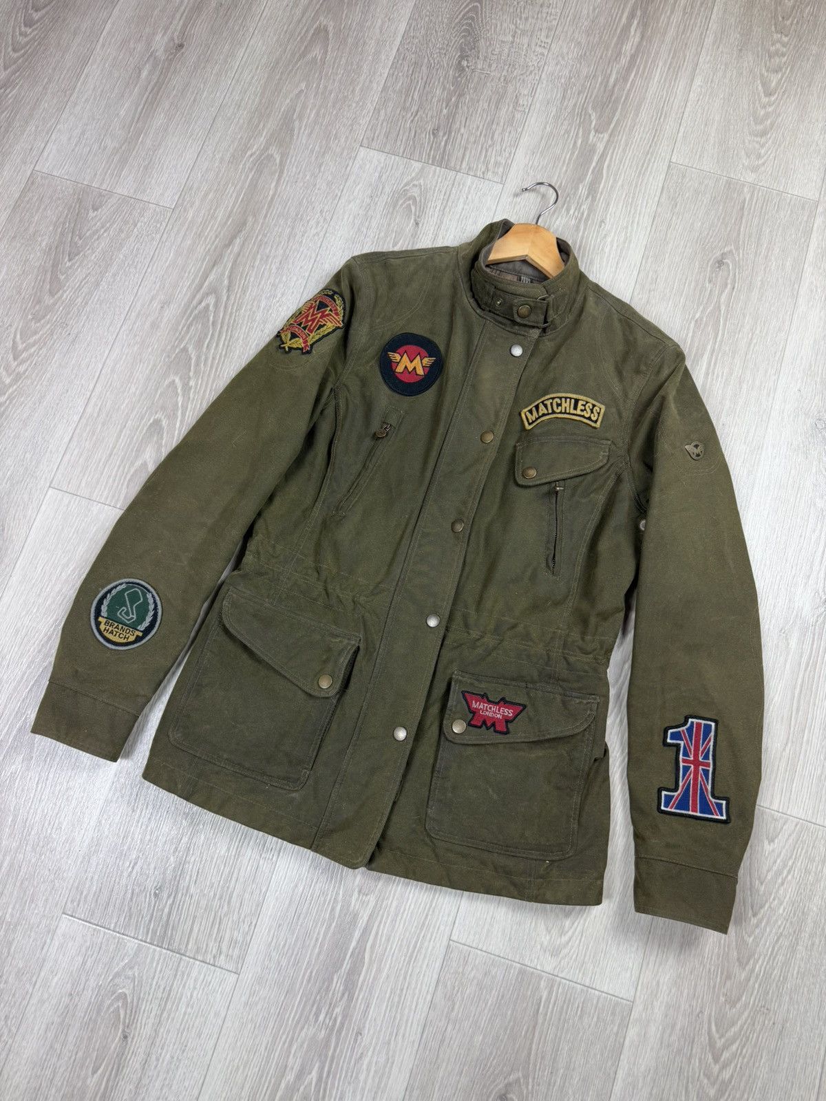 Matchless Matchless Miss Diana Military Green Jacket Size M / US 6-8 / IT 42-44 - 3 Thumbnail