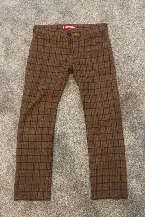 Junya Watanabe 2002 Junya Watanabe Levi's Harris Tweed Plaid Pants