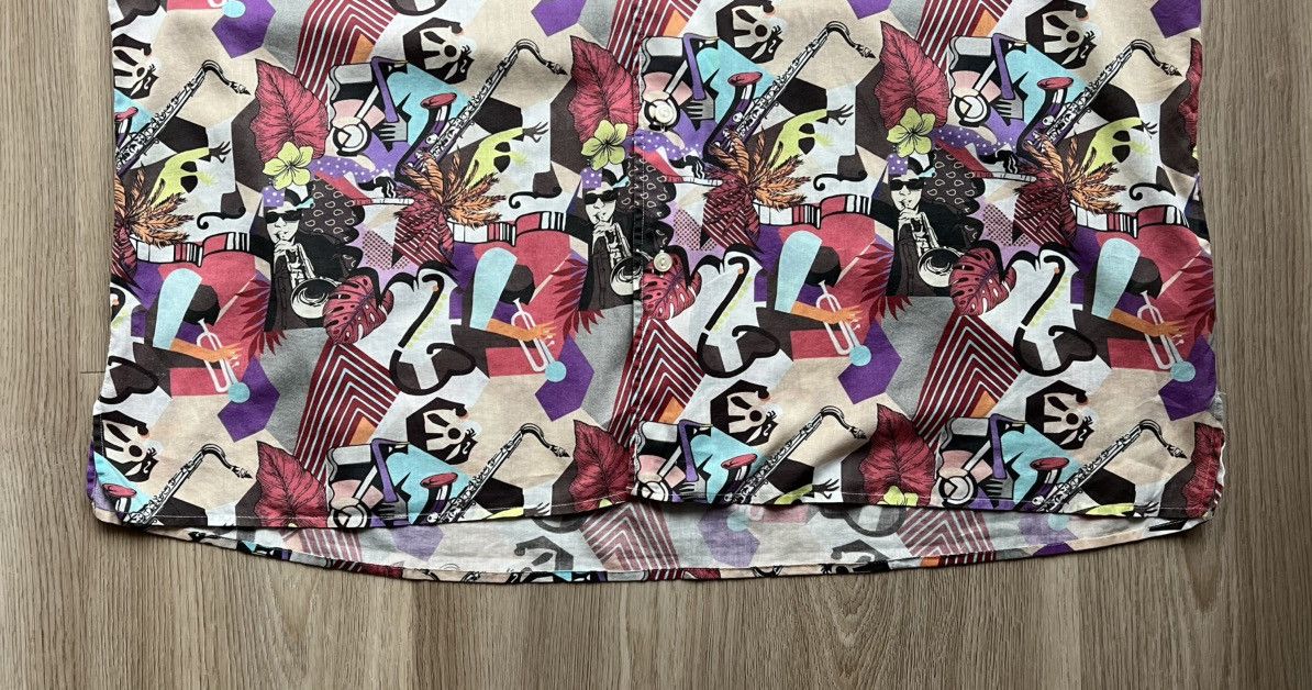 Eton × Vintage Vintage Eton Jazz Band Print Button Up Shirt Short Sleeve Size US XXL / EU 58 / 5 - 3 Thumbnail