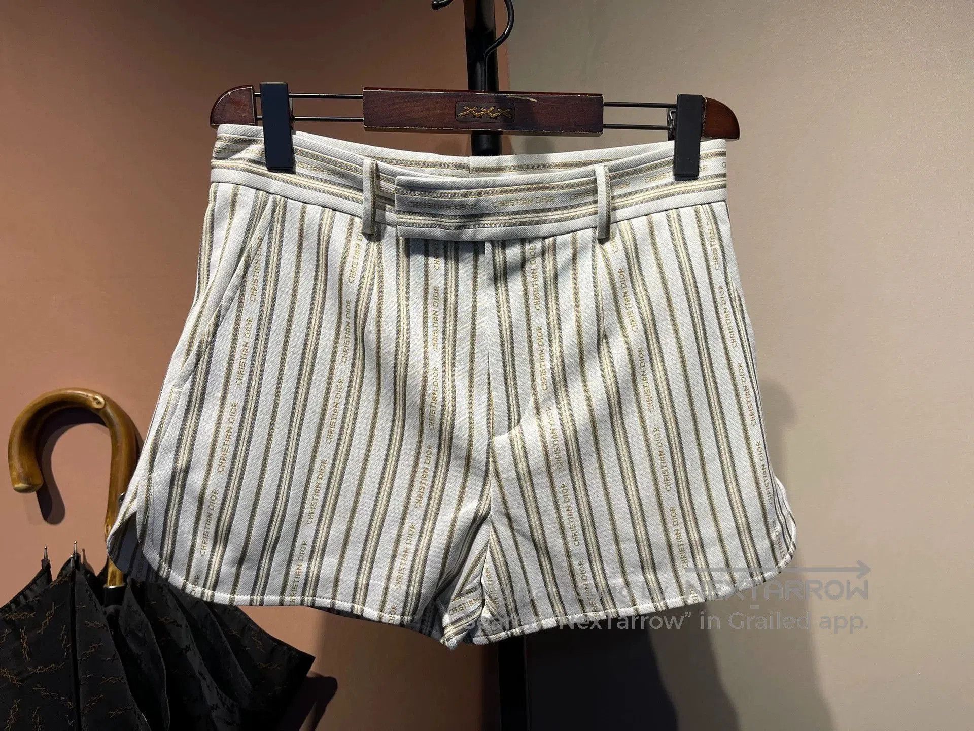 Dior dior striped shorts in size small. Size US 32 / EU 48 - 1 Thumbnail