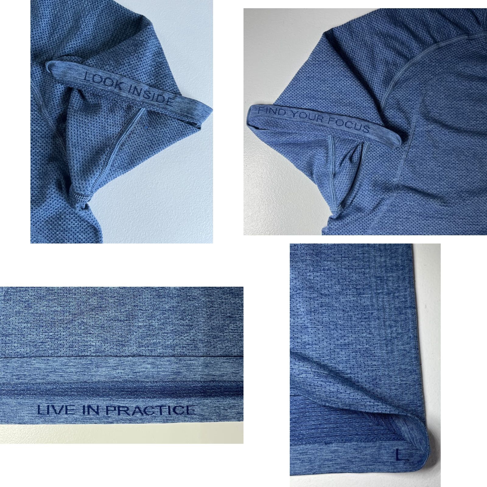 Lululemon VINTAGE Men's Lululemon Metal Vent Tech T-Shirt Blue L Size US L / EU 52-54 / 3 - 8 Thumbnail