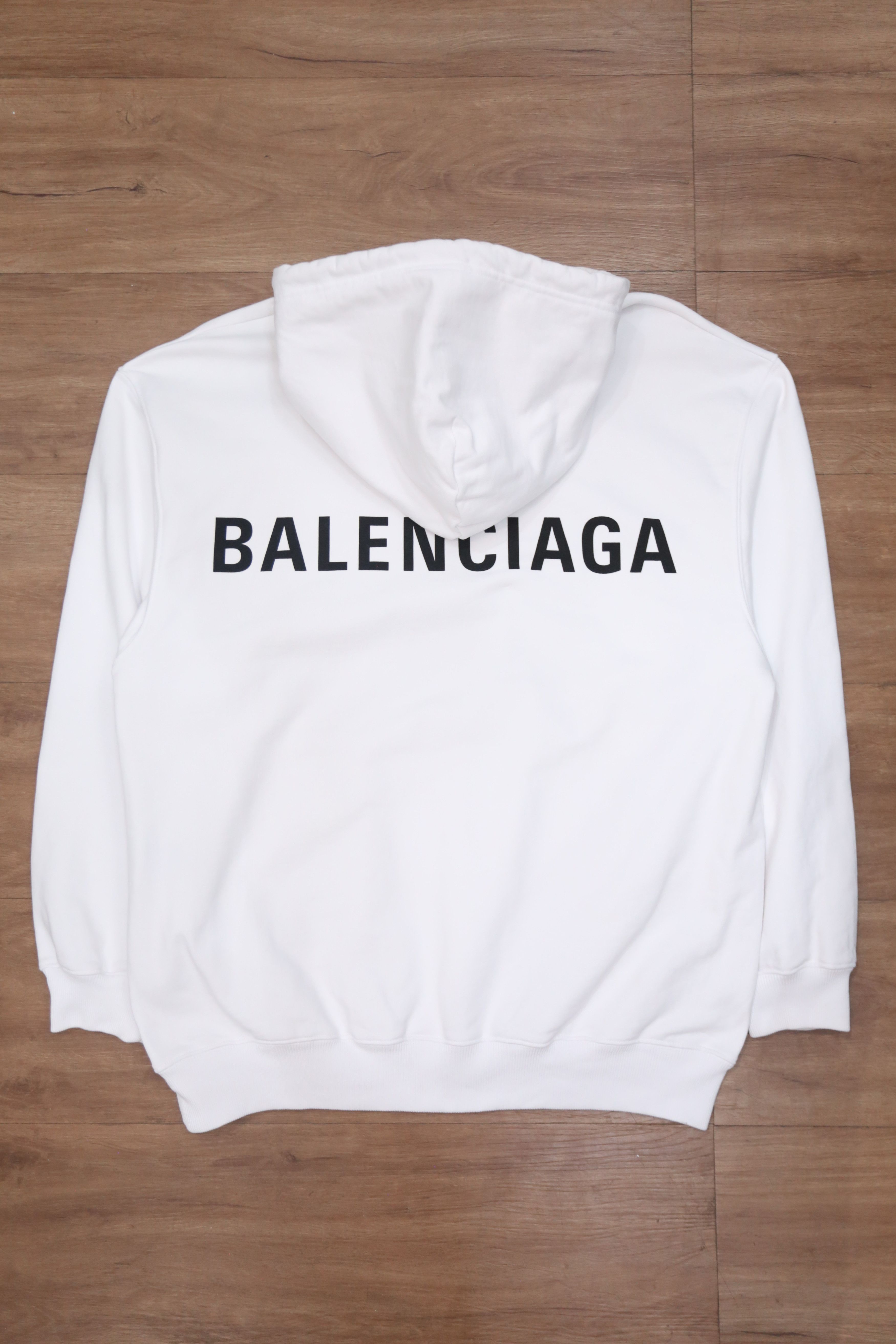 Balenciaga hoodie logo on back best sale