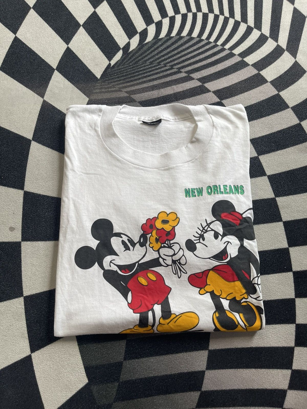 Disney Vintage Disney Mickey & Minnie Mouse "New Orleans" T-Shirt Size US XL / EU 56 / 4 - 1 Thumbnail