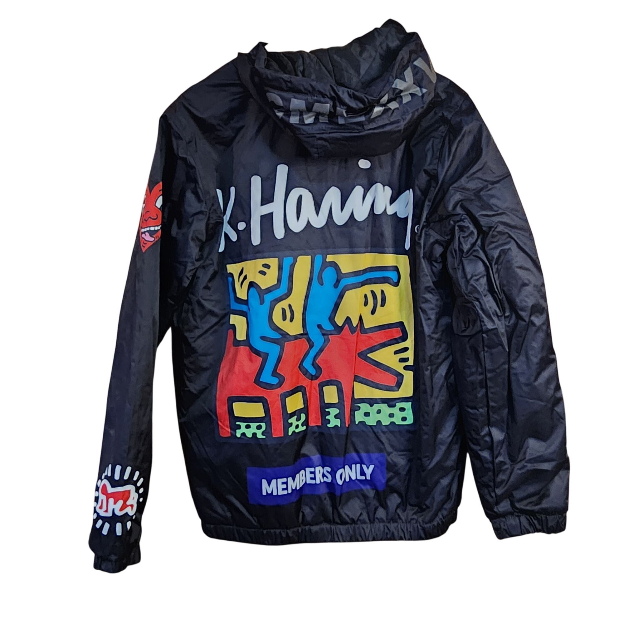 Members Only Keith Haring Members Only Jacket Black Graffiti Art Heart Bo Size US S / EU 44-46 / 1 - 2 Thumbnail