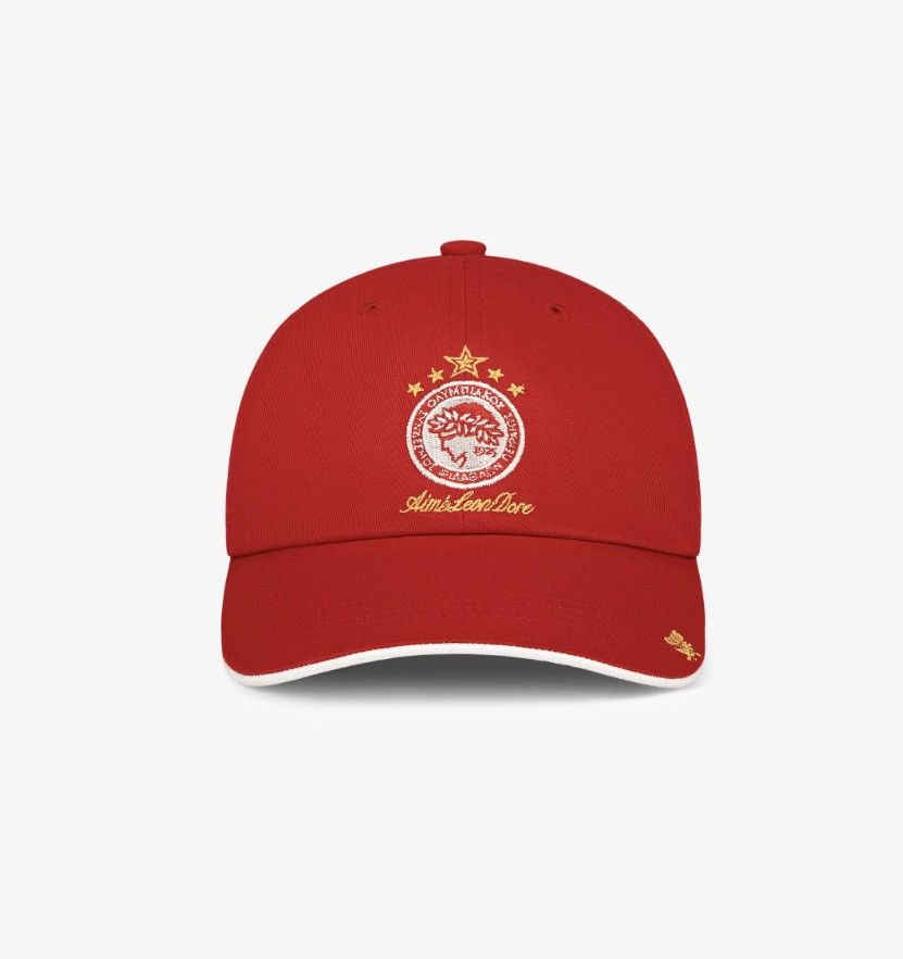 Aime Leon Dore Aime Leon Dore ALD / Olympiacos F.C. Logo Hat Red Size ONE SIZE - 1 Thumbnail