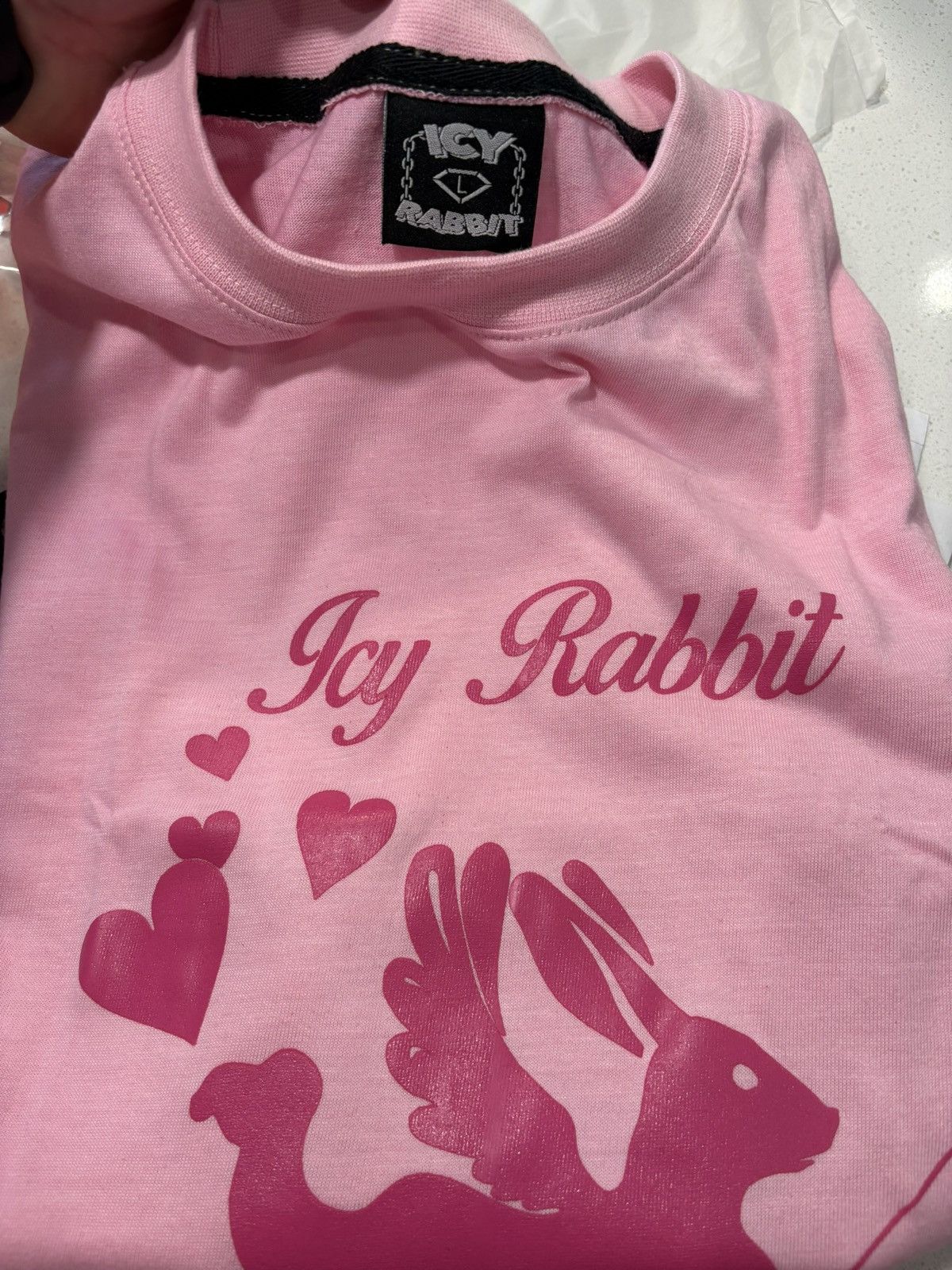 Icy Rabbit Icy Rabbit Pink T-shirt. Adult Large Size US L / EU 52-54 / 3 - 4 Thumbnail