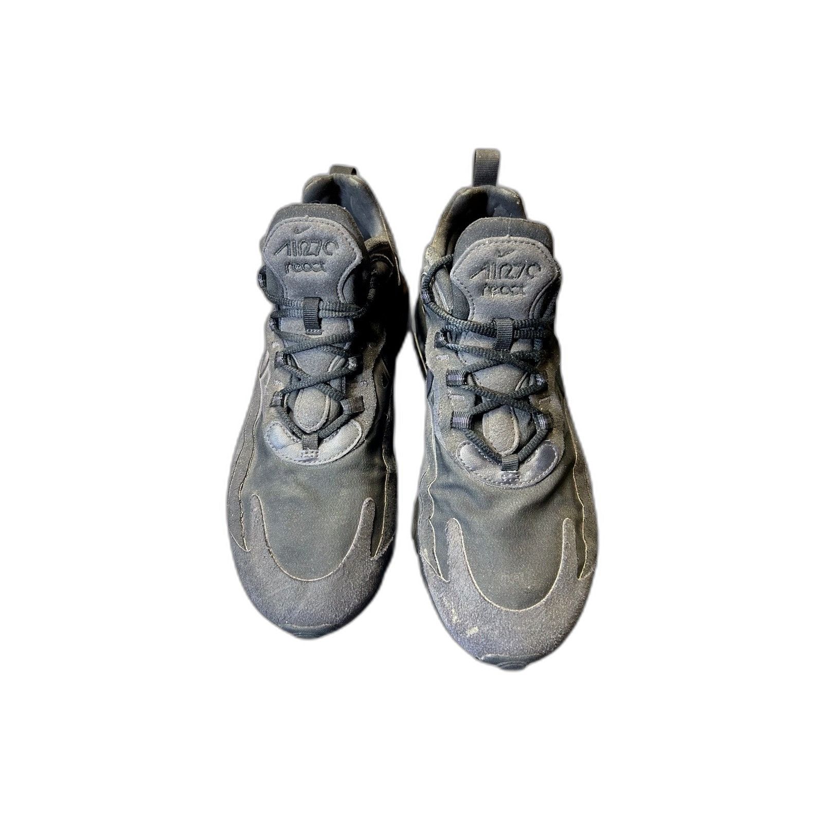 Nike Nike Air Max 270 React Men’s Size 8.5 Triple Black Running S Size US 8.5 / EU 41-42 - 2 Thumbnail