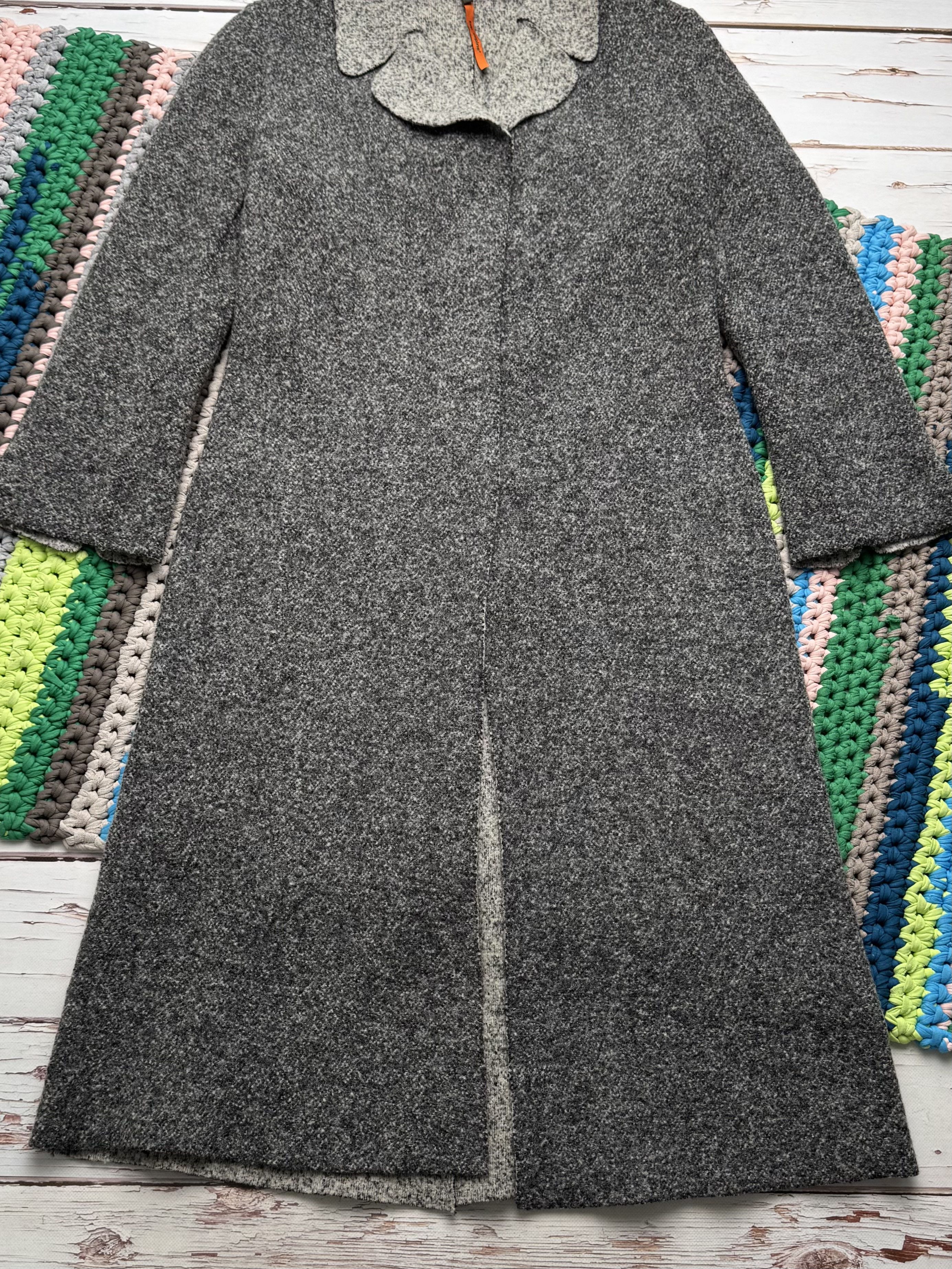 Cop Copine Cop Copine Vintage Wool Coat Gray Long Minimalist Jacket Size L / US 10 / IT 46 - 7 Thumbnail