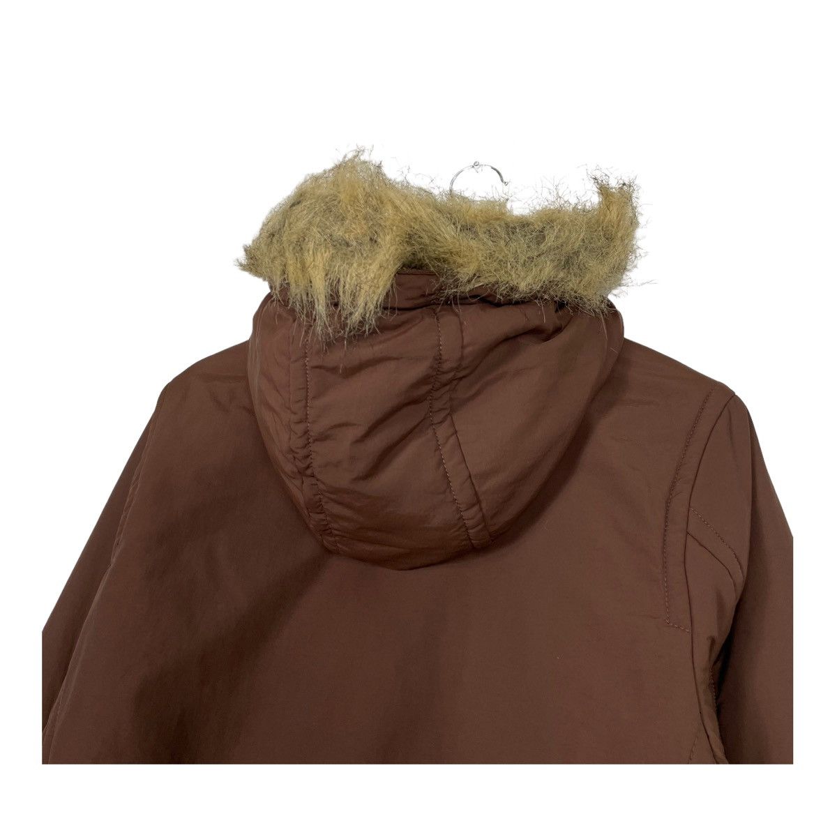Quiksilver 💥QUIKSILVER BOMBER BROWN FUR HOODIE JACKET Size US M / EU 48-50 / 2 - 9 Thumbnail