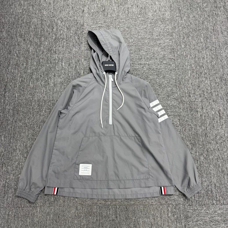 Thom Browne Thom Browne Striped windbreaker jacket 2503-Nextarrow Size US XXS / EU 40 - 1 Thumbnail