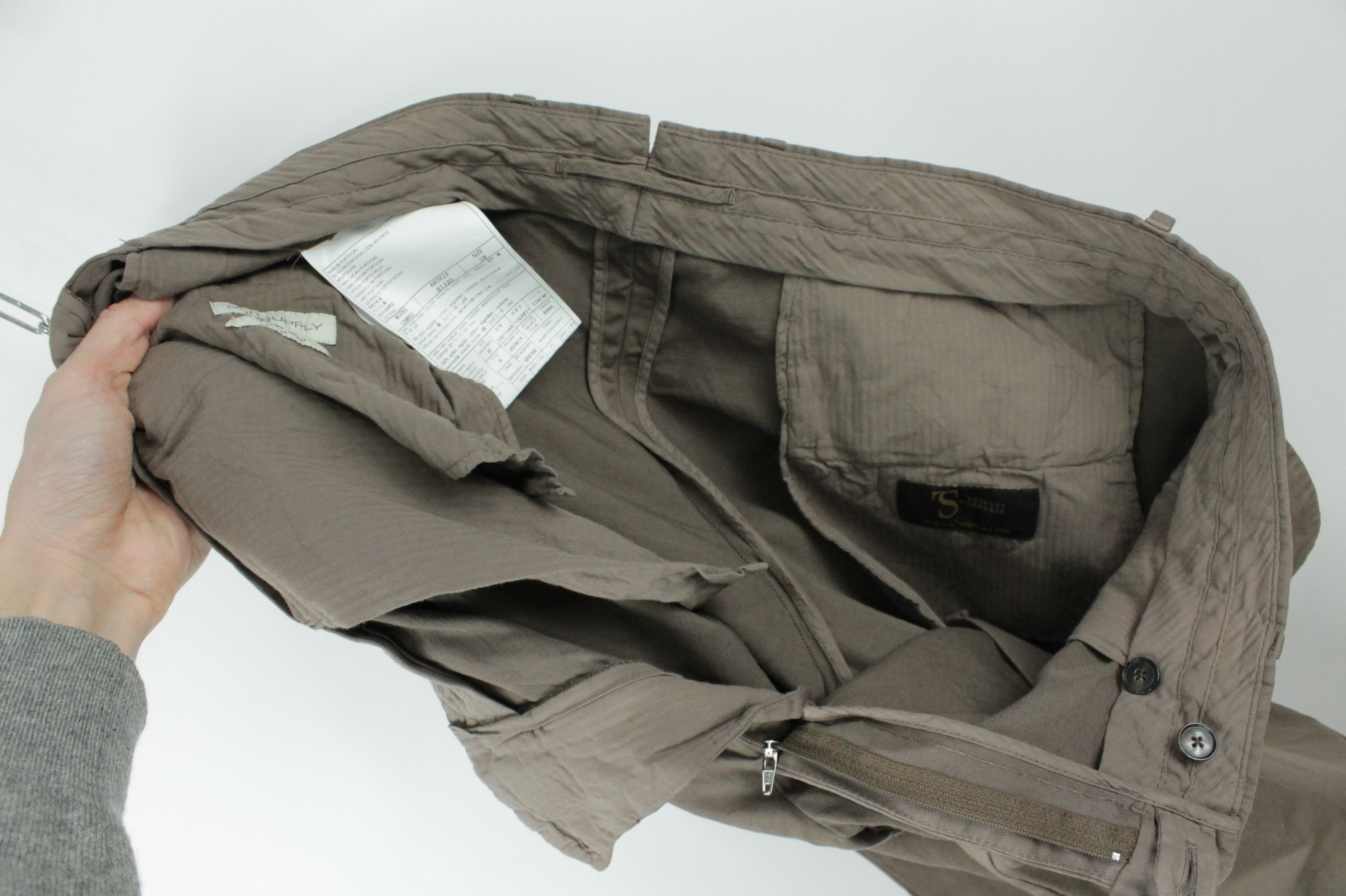 Suitsupply Suitsupply Cotton/Linen Cropped Campo Chino Pants Size US 42 / EU 58 - 7 Thumbnail
