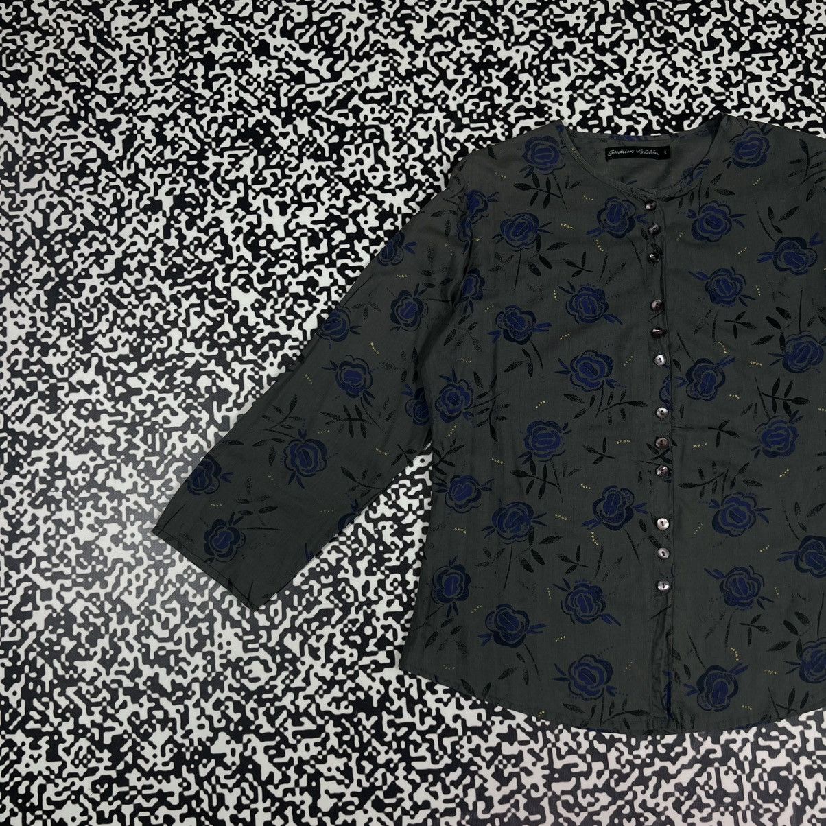Gudrun Sjoden Gudrun Sjoden Floral Monogram Retro Shirt Casual Style Size M / US 6-8 / IT 42-44 - 3 Thumbnail