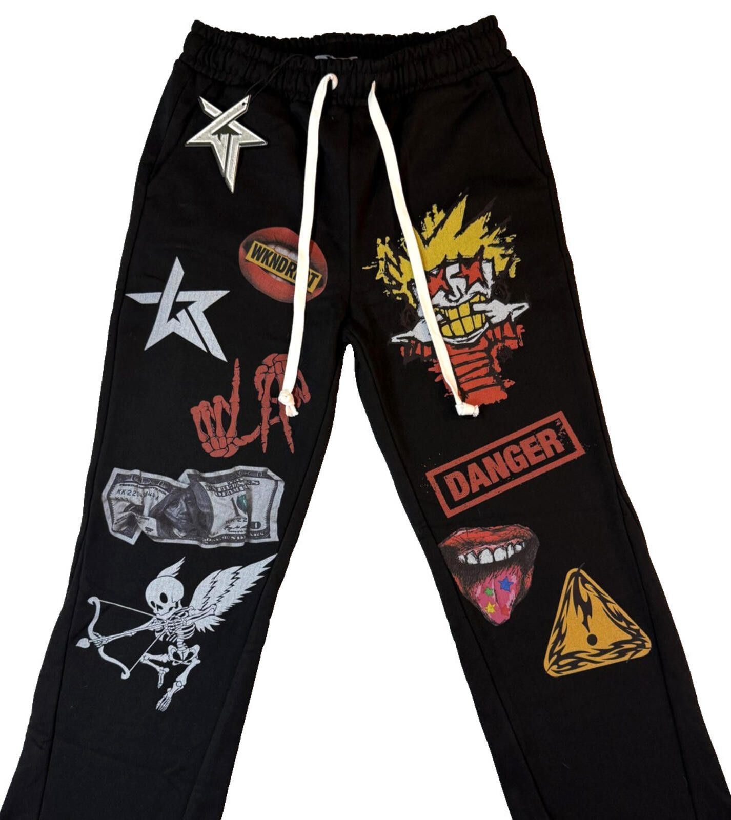 Other WKND RIOT Sweatpants Med Lifestyle Stacked Skull Streetwear Size US 32 / EU 48 - 1 Thumbnail