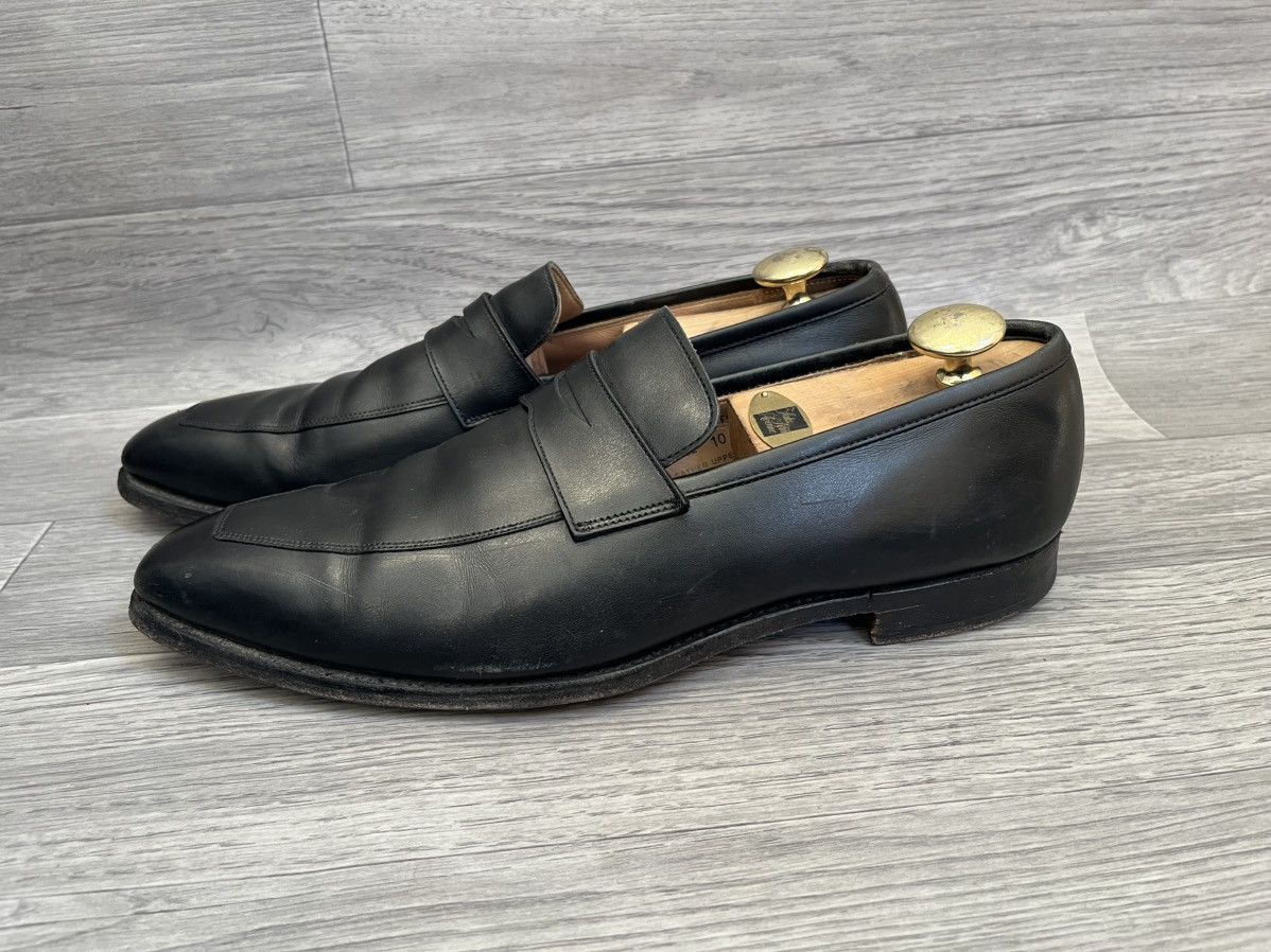 Crockett & Jones Crockett and jones Merton black leatherp enny loafer Size US 11 / EU 44 - 5 Thumbnail