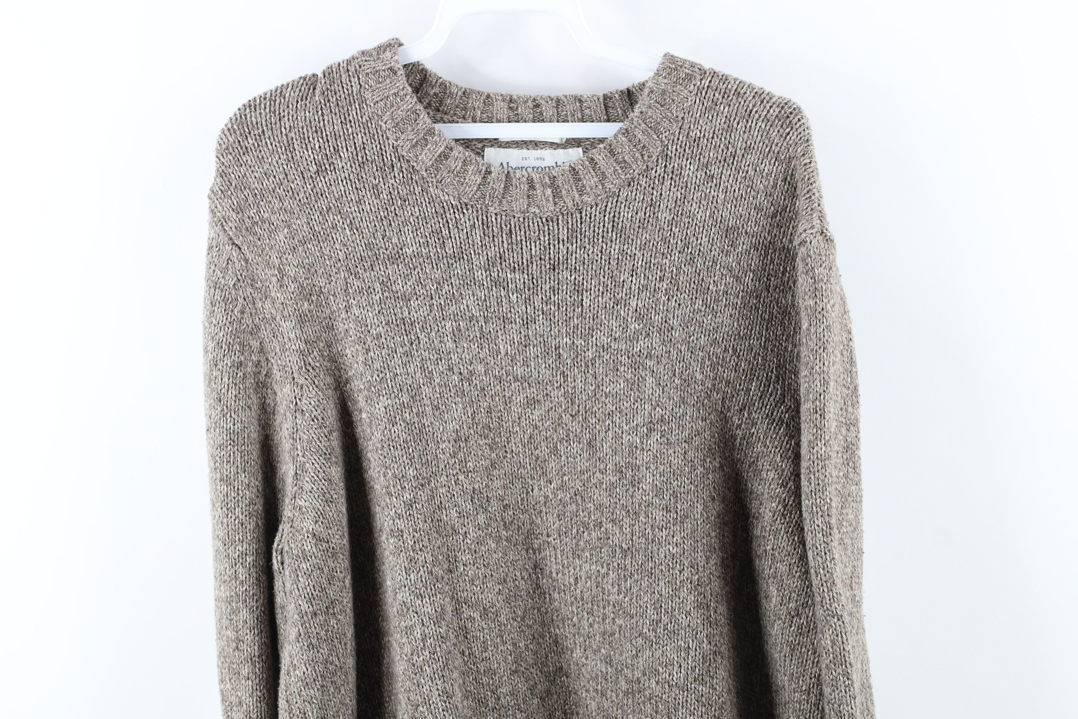 Abercrombie & Fitch × Vintage Vintage Abercrombie & Fitch Knit Crewneck Sweater Beige Size US XL / EU 56 / 4 - 2 Thumbnail