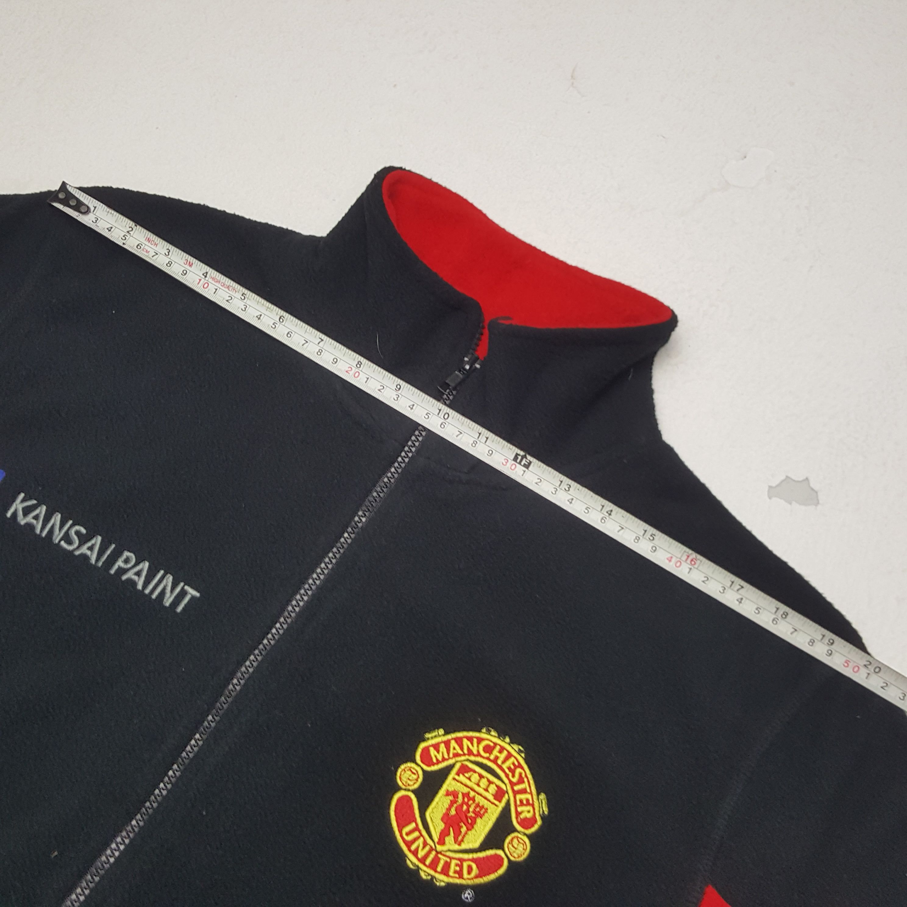 Japanese Brand × Vintage Vintage Kansai Paint Fleece Zipper Sweater Size US L / EU 52-54 / 3 - 4 Thumbnail