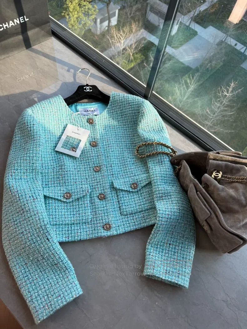 Chanel West Lake Blue Coat