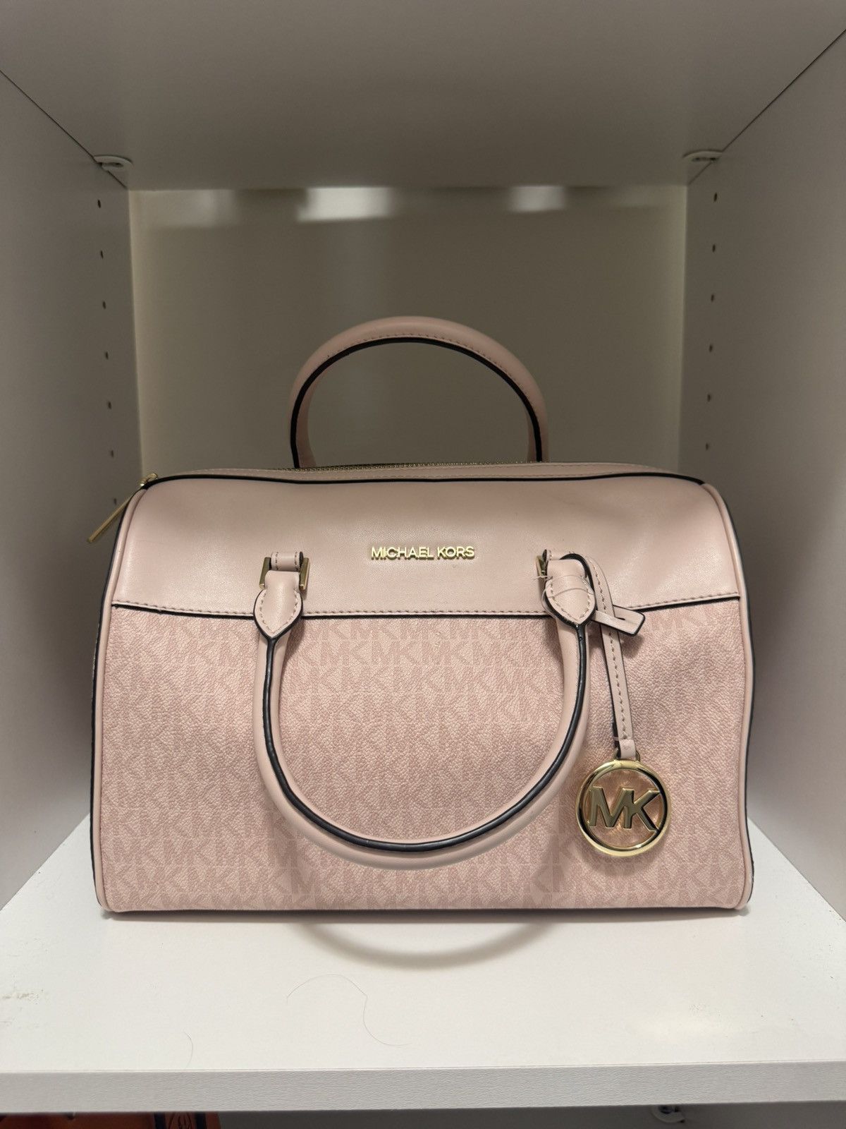 Michael Kors Michael Kors Blush Pink MK Logo Satchel – BRAND New Size ONE SIZE - 2 Thumbnail