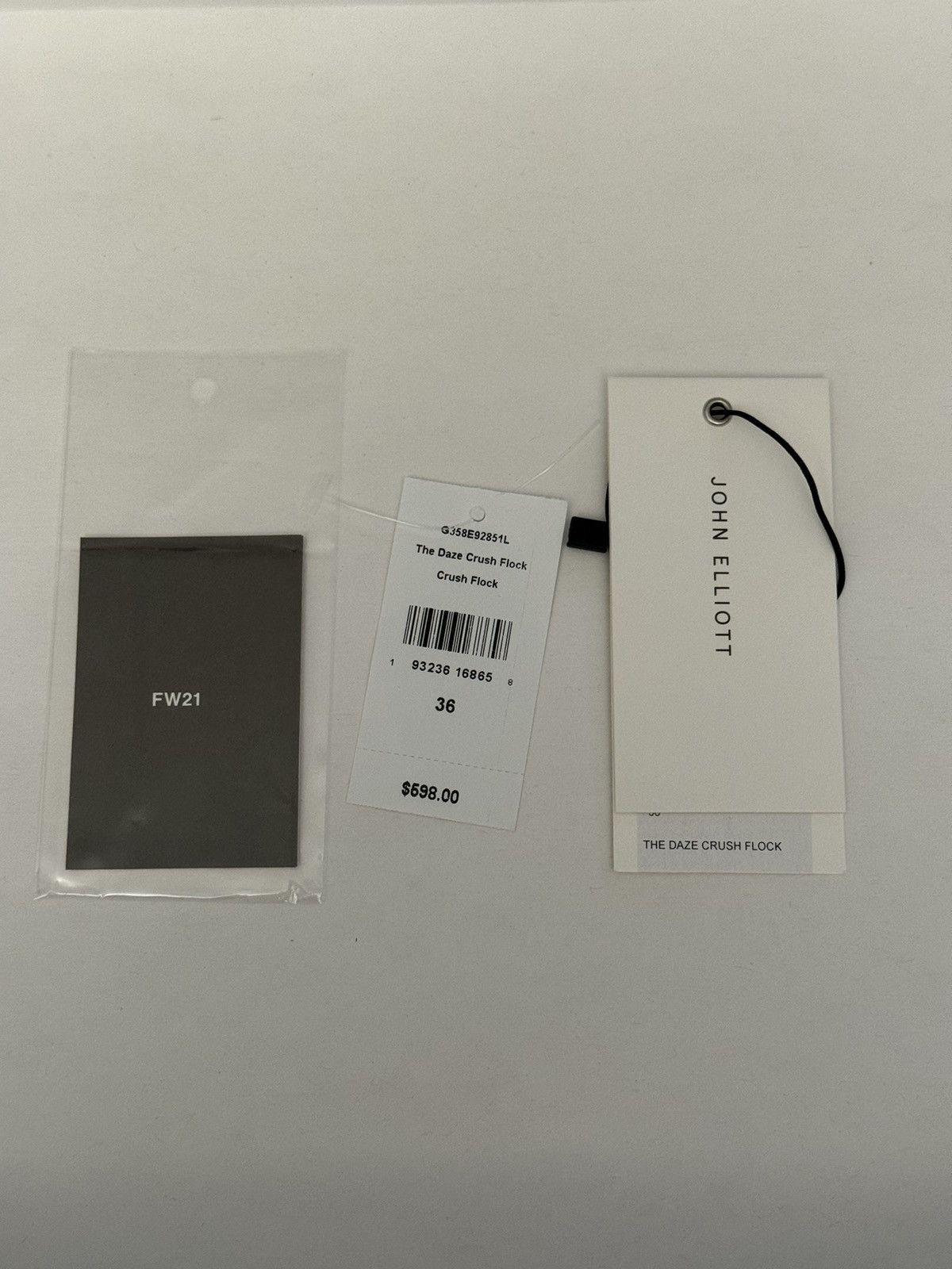 John Elliott The Daze Crushed Flock Denim FW21 36 Size US 36 / EU 52 - 18 Thumbnail