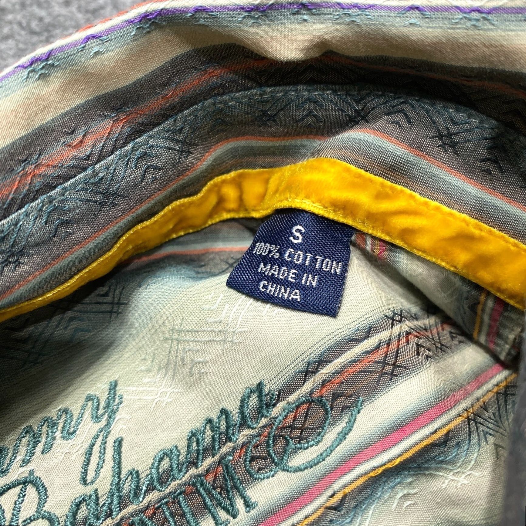 Tommy Bahama Tommy Bahama Shirt Mens Small Beige Long Sleeve Striped Casual Button Down Shirt Size US S / EU 44-46 / 1 - 4 Thumbnail