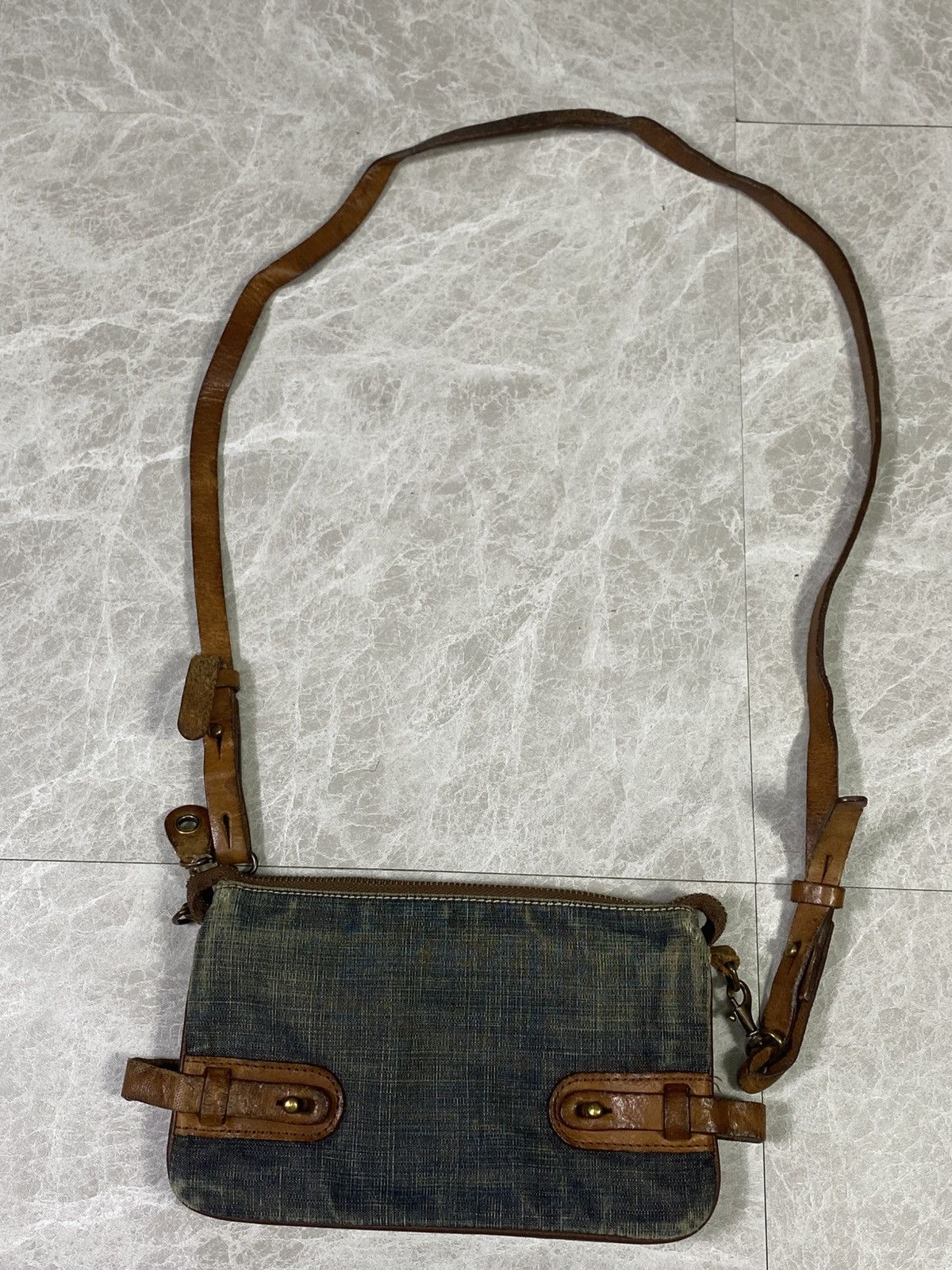 Other Vintage sacco.ltd sling bag leather kanvas Size ONE SIZE - 3 Thumbnail