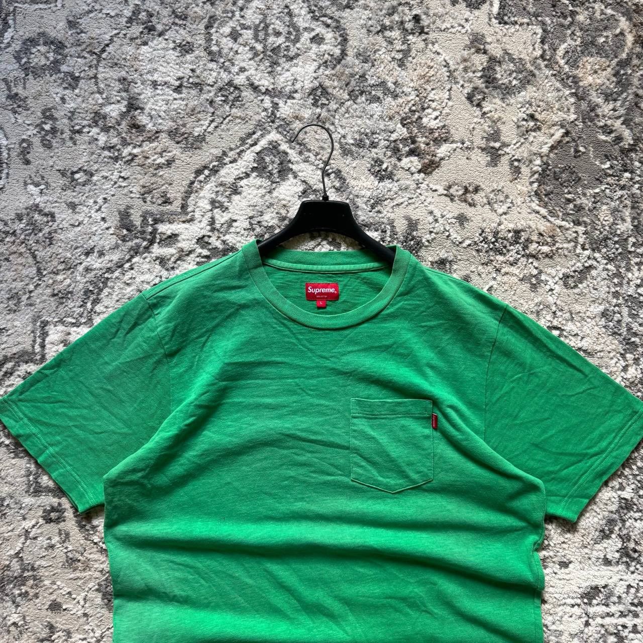 Supreme Supreme Pocket Tee SS18 Kelly Green Sz L Size US L / EU 52-54 / 3 - 3 Thumbnail