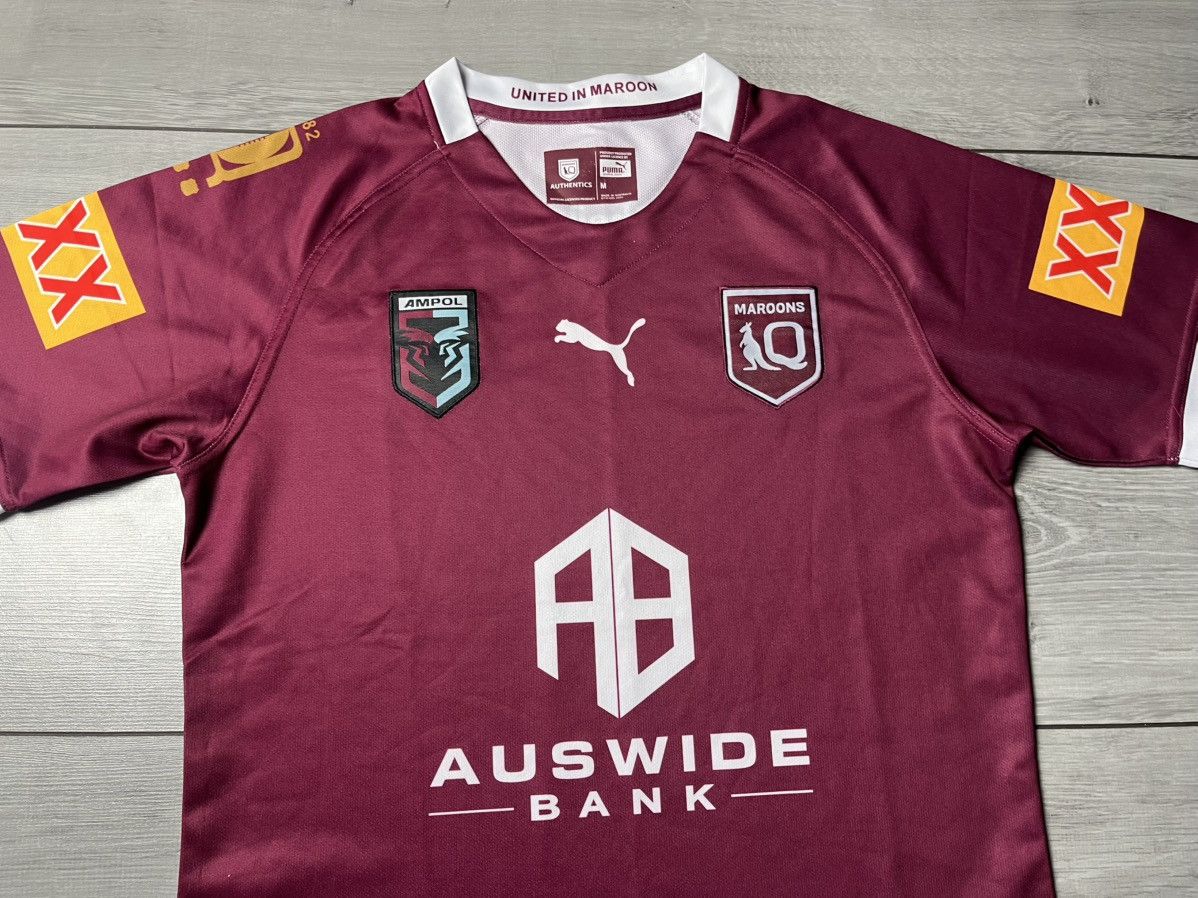 Canterbury of New Zealand Puma QLD Maroons State Of Origin NRL On Field Jersey Size US M / EU 48-50 / 2 - 3 Thumbnail