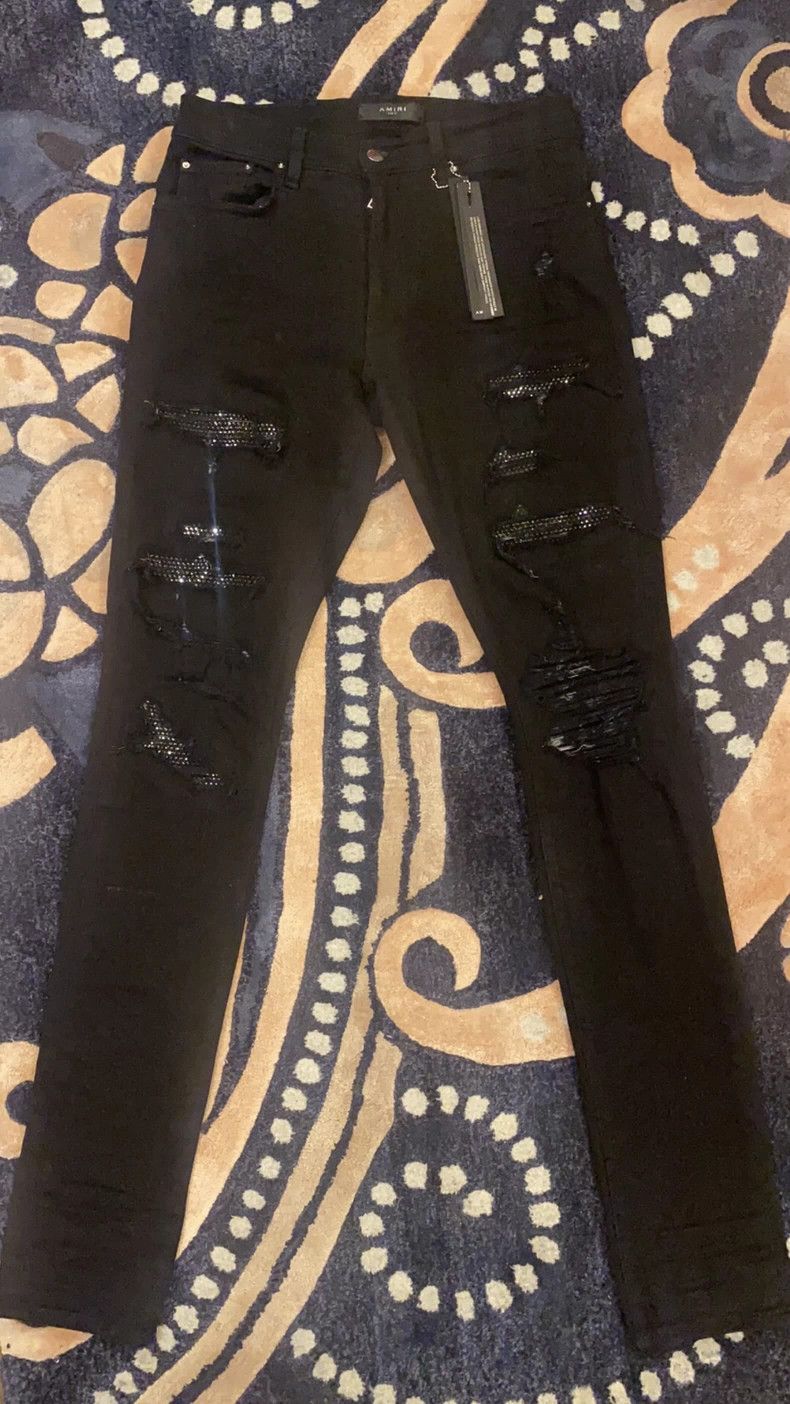 Amiri AMIRI 18FW Black Diamond Distressed Jeans - dmc Size US 32 / EU 48 - 1 Thumbnail