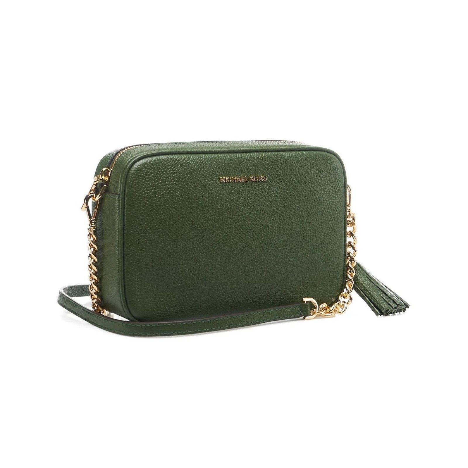 Michael Kors Michael Kors Ginny Leather Crossbody Bag Green EUC MSRP $248 Size ONE SIZE - 15 Thumbnail