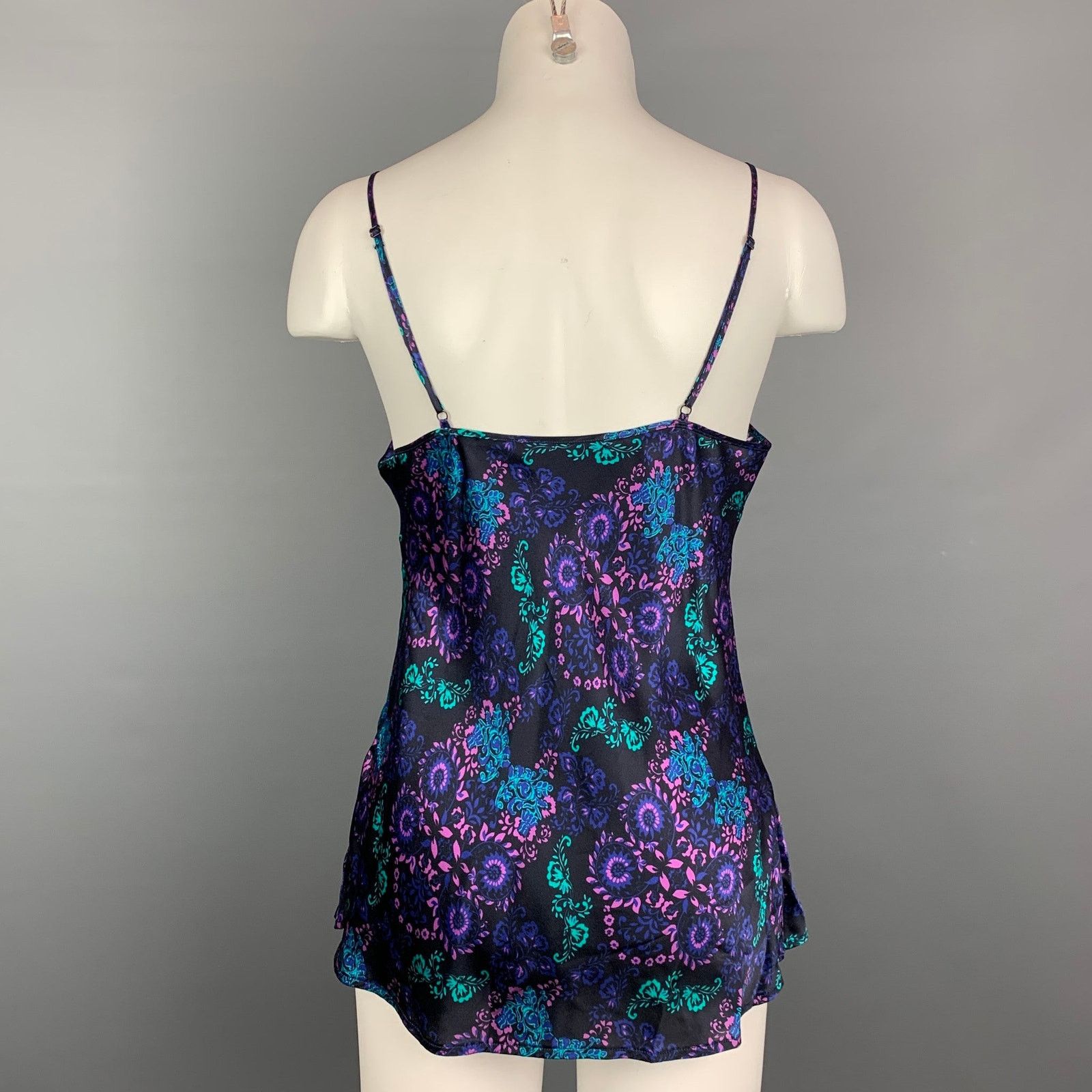 Other LISE CHARMEL M Black & Purple Silk / Polyester Casual Top Size M / US 6-8 / IT 42-44 - 3 Thumbnail