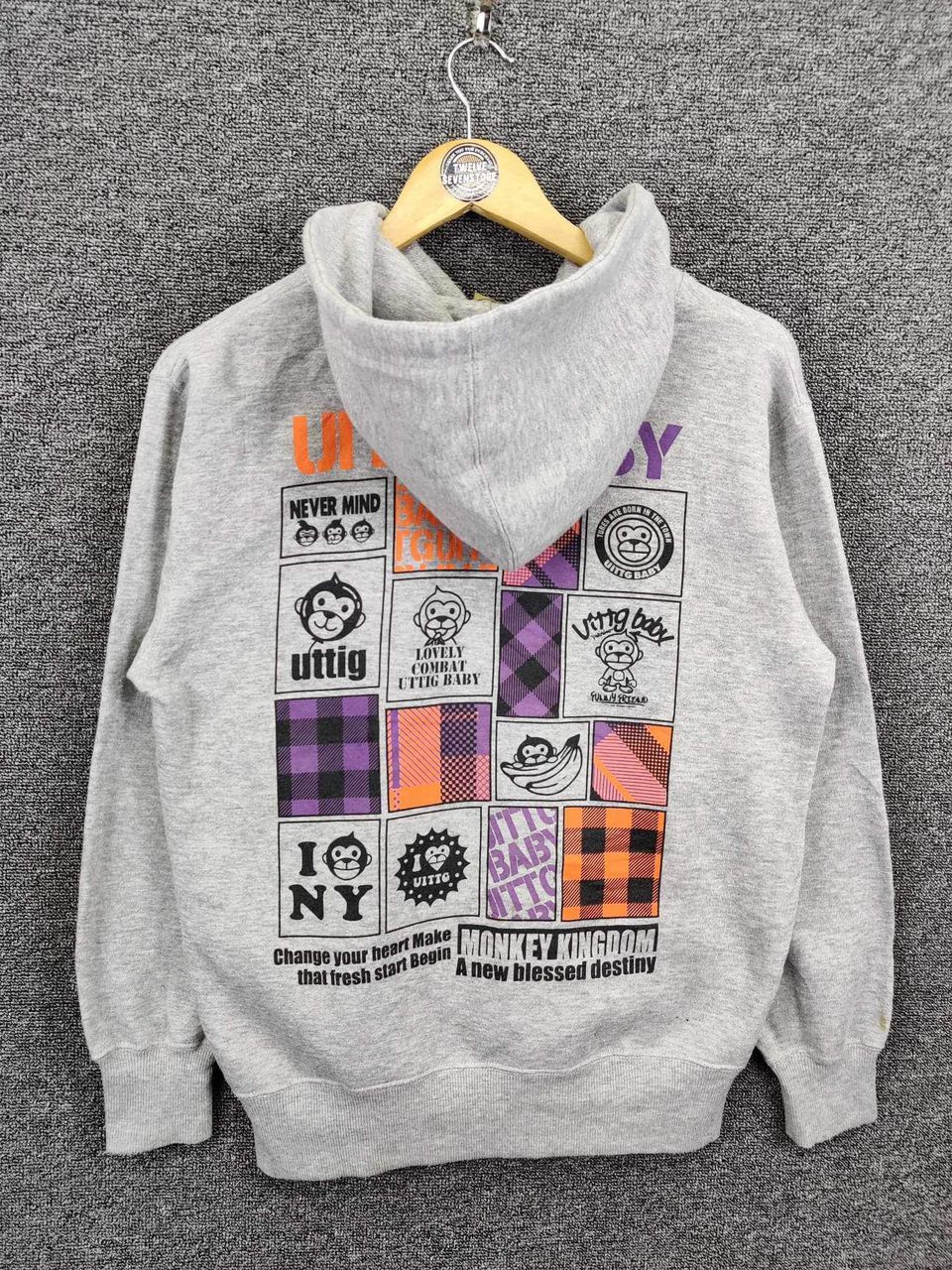 Vintage Vintage Uittg Baby Milo Monkey Kingdom Pullover Hoodie Size US M / EU 48-50 / 2 - 6 Thumbnail