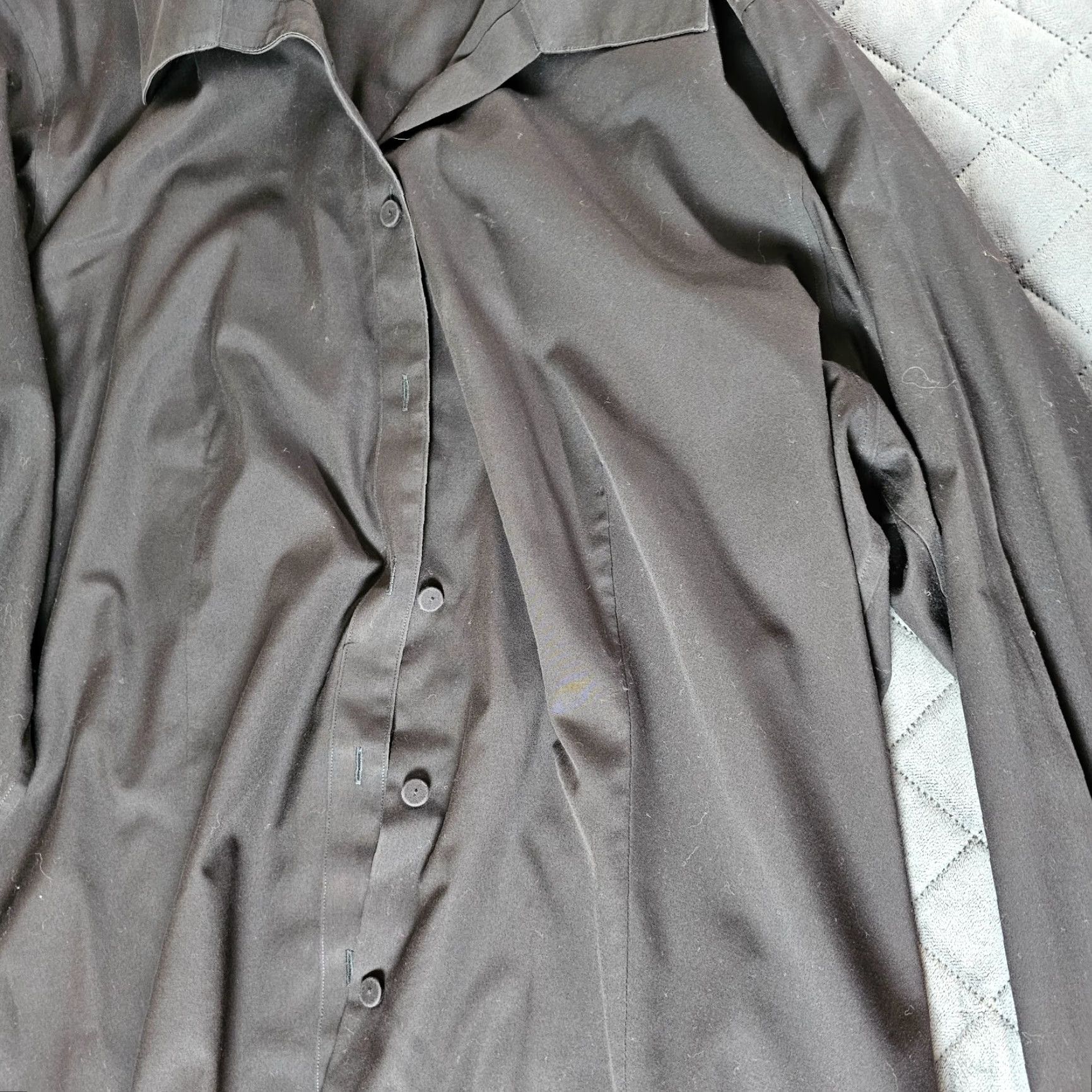 Talbots VINTAGE Talbots Plus Size 20W Black Long Sleeve Button Shirt Collared Top Casual Business Women's Size 3XL / US 20-22 - 7 Thumbnail