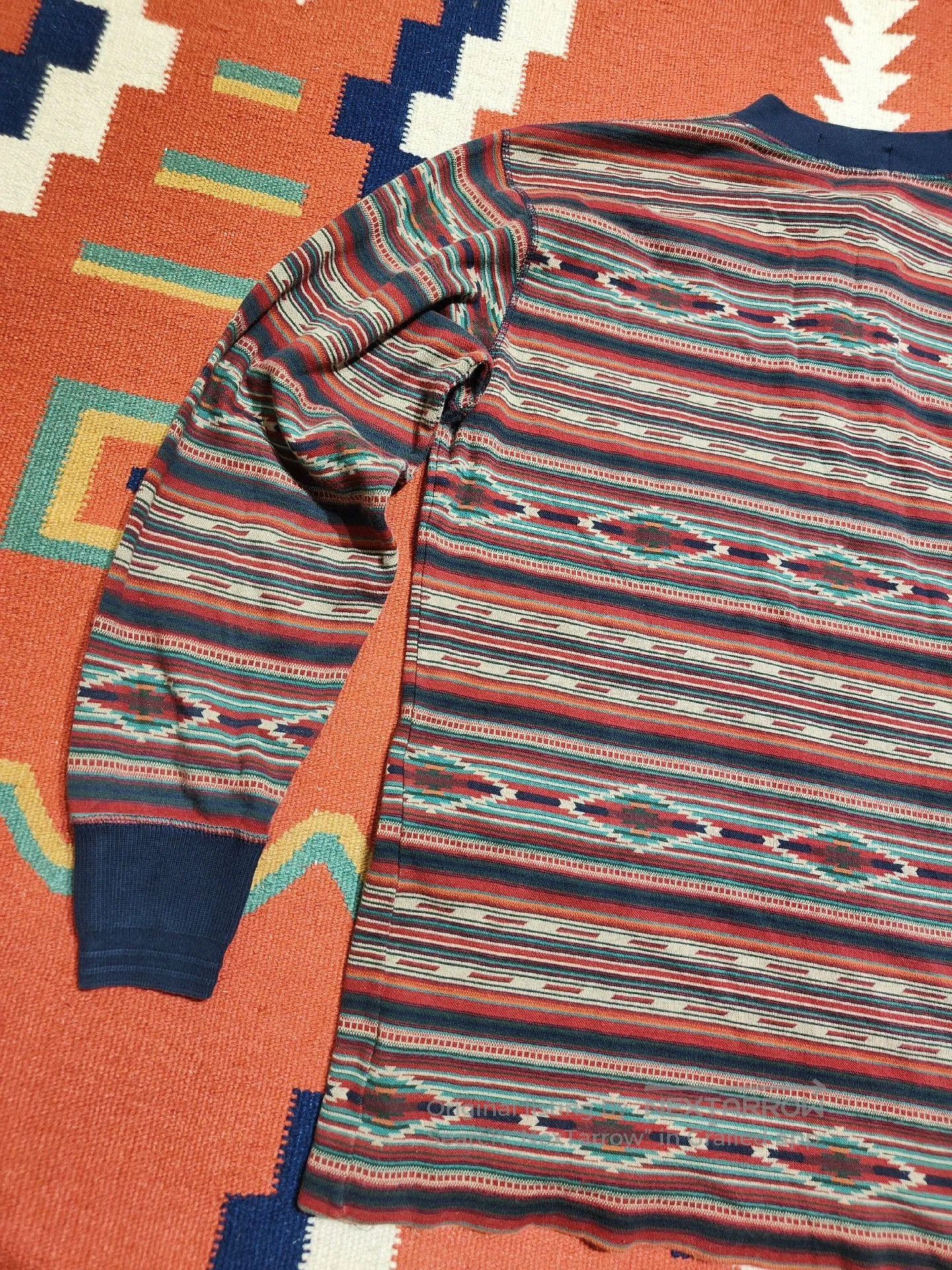 RRL Ralph Lauren Vintage RRL Southwestern Henley Sweater. Size US M / EU 48-50 / 2 - 8 Thumbnail
