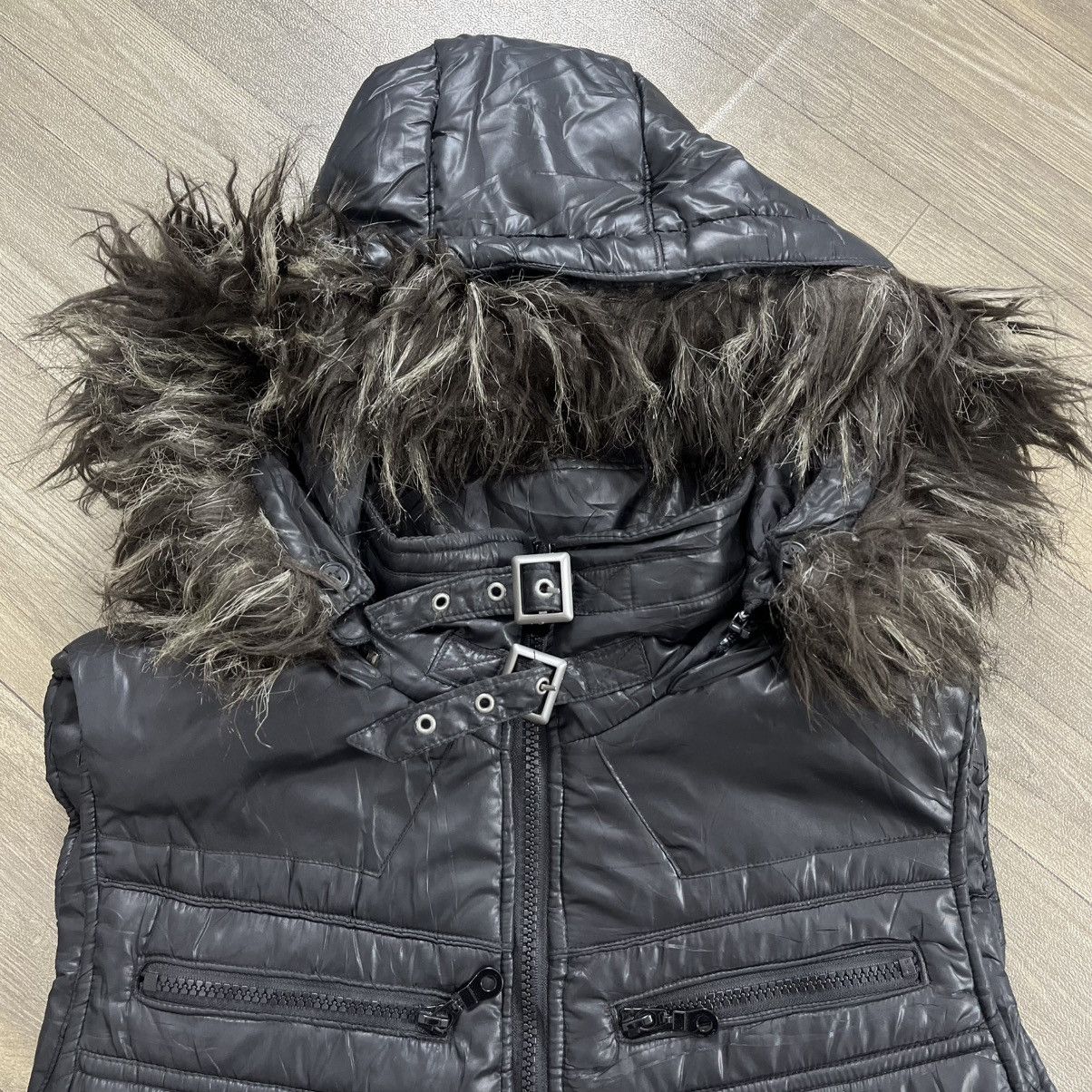 14th Addiction 2000s Mossimo IfSixWasNine Kmrii Gothic Lgb Fur Down Jacket Size US L / EU 52-54 / 3 - 7 Thumbnail