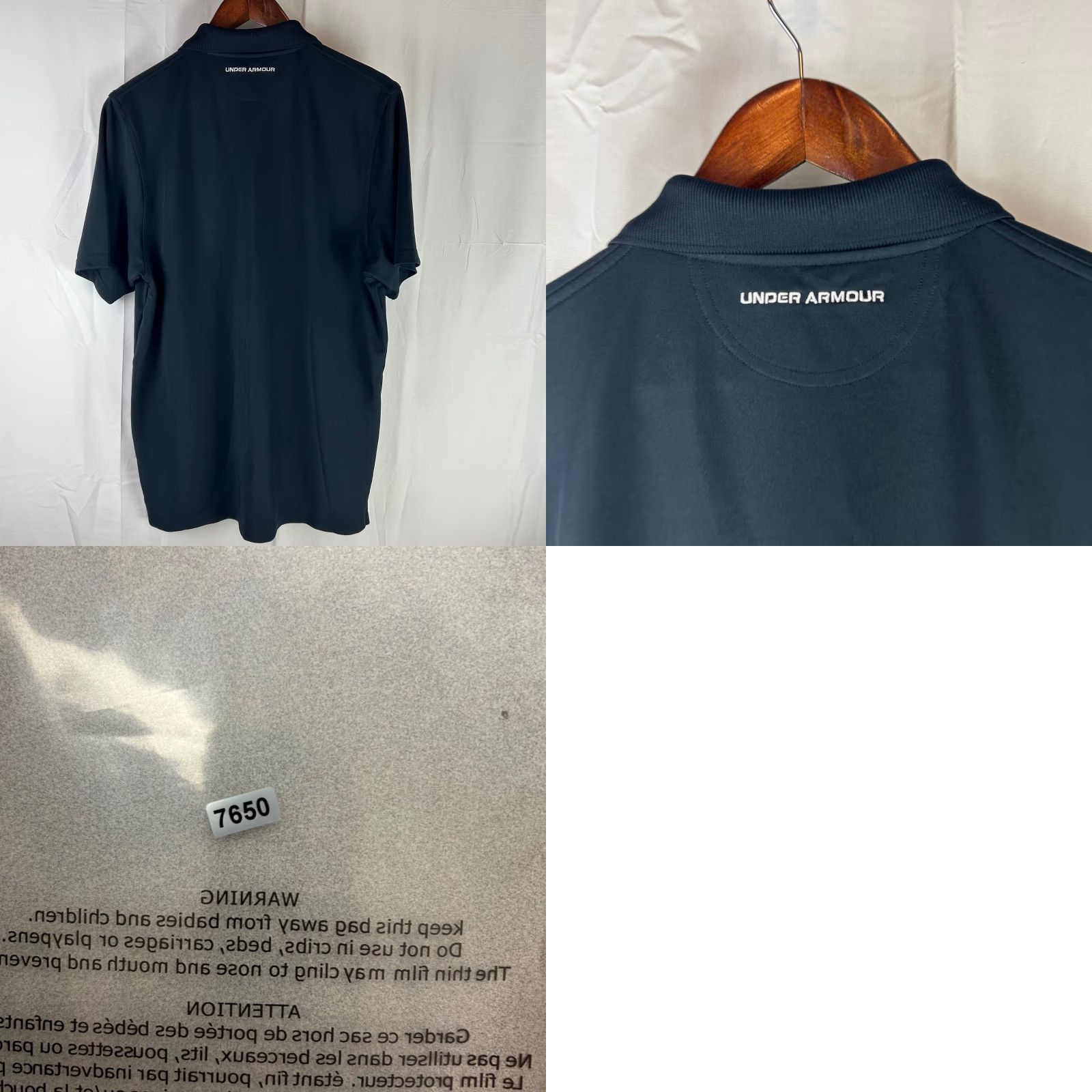Under Armour Under Armour Polo Shirt Mens MD Black Short Sleeve Athletic Fit Size US M / EU 48-50 / 2 - 8 Thumbnail