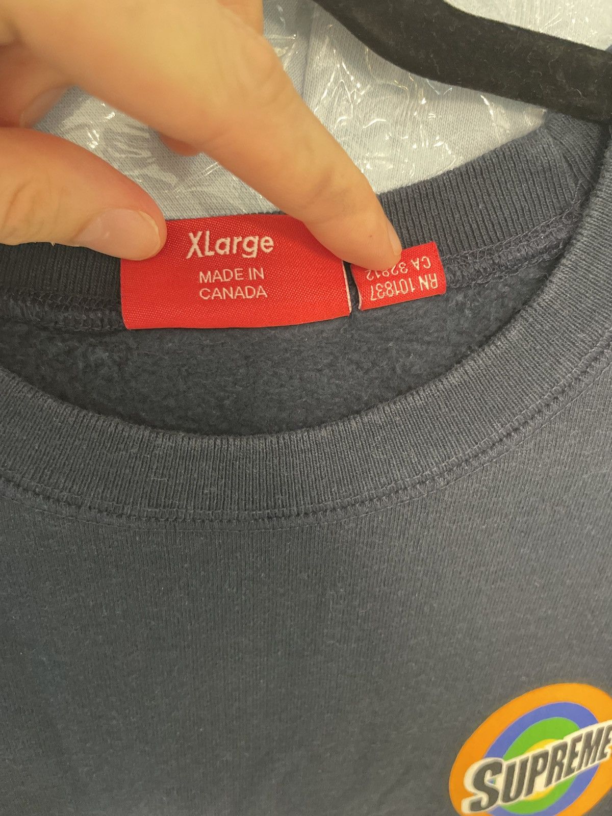 Supreme Supreme Spin Crewneck Navy XL Size US XL / EU 56 / 4 - 4 Thumbnail