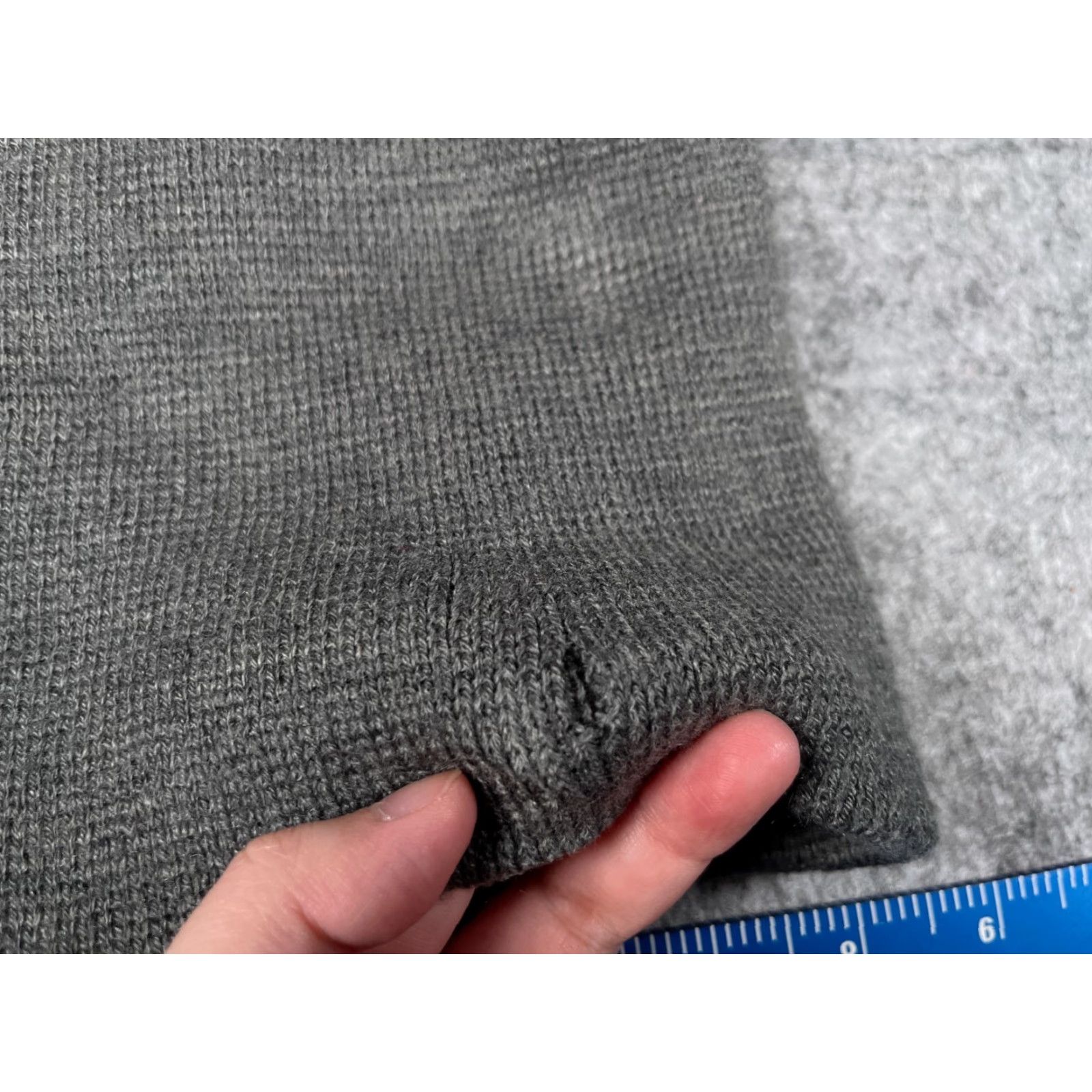 George George Beanie Toque Adult One Size Gray Knit Acrylic Hat Beanie Outdoor Ski Winter Mens Womens Unisex Adults Size ONE SIZE - 3 Thumbnail