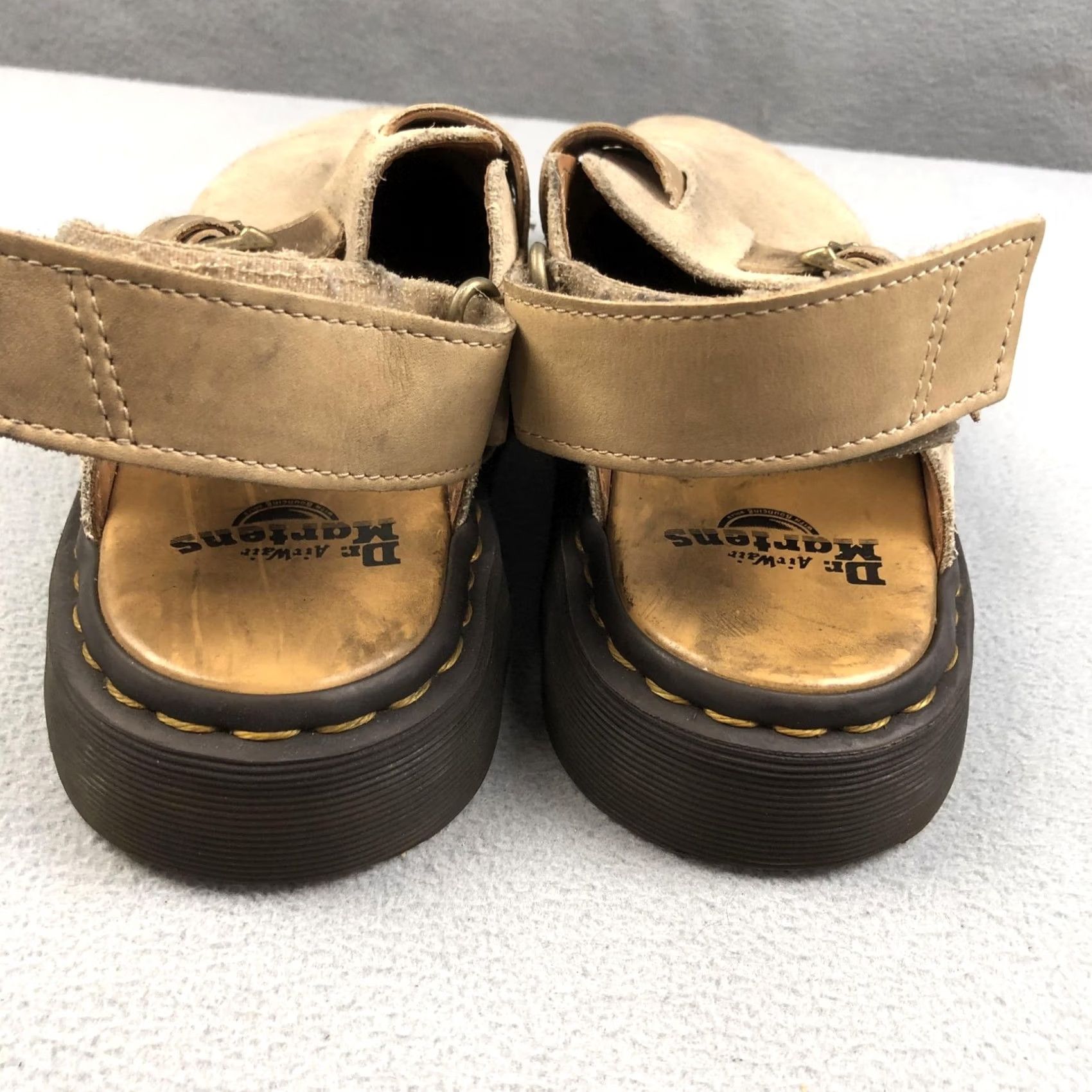 Dr. Martens Dr Martens Mens Size 8 Beige Jorge II Suede Slingback Buckle Mules Size US 8 / EU 41 - 7 Thumbnail