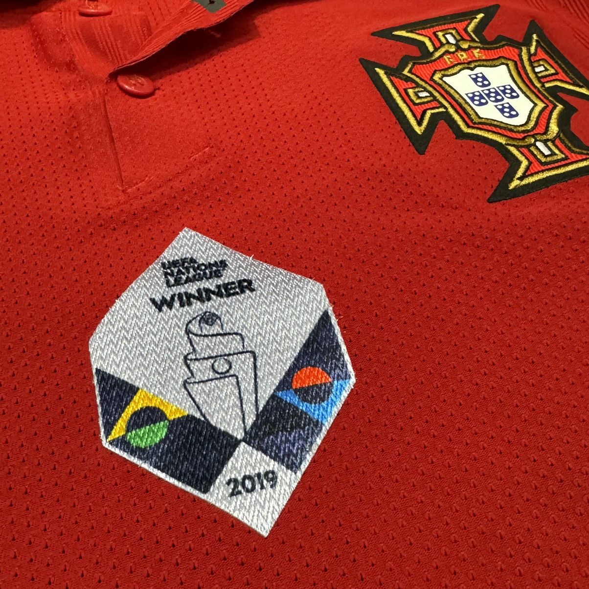 Nike Portugal 20/21 player issue home shirt #7 Ronaldo Size US M / EU 48-50 / 2 - 6 Thumbnail