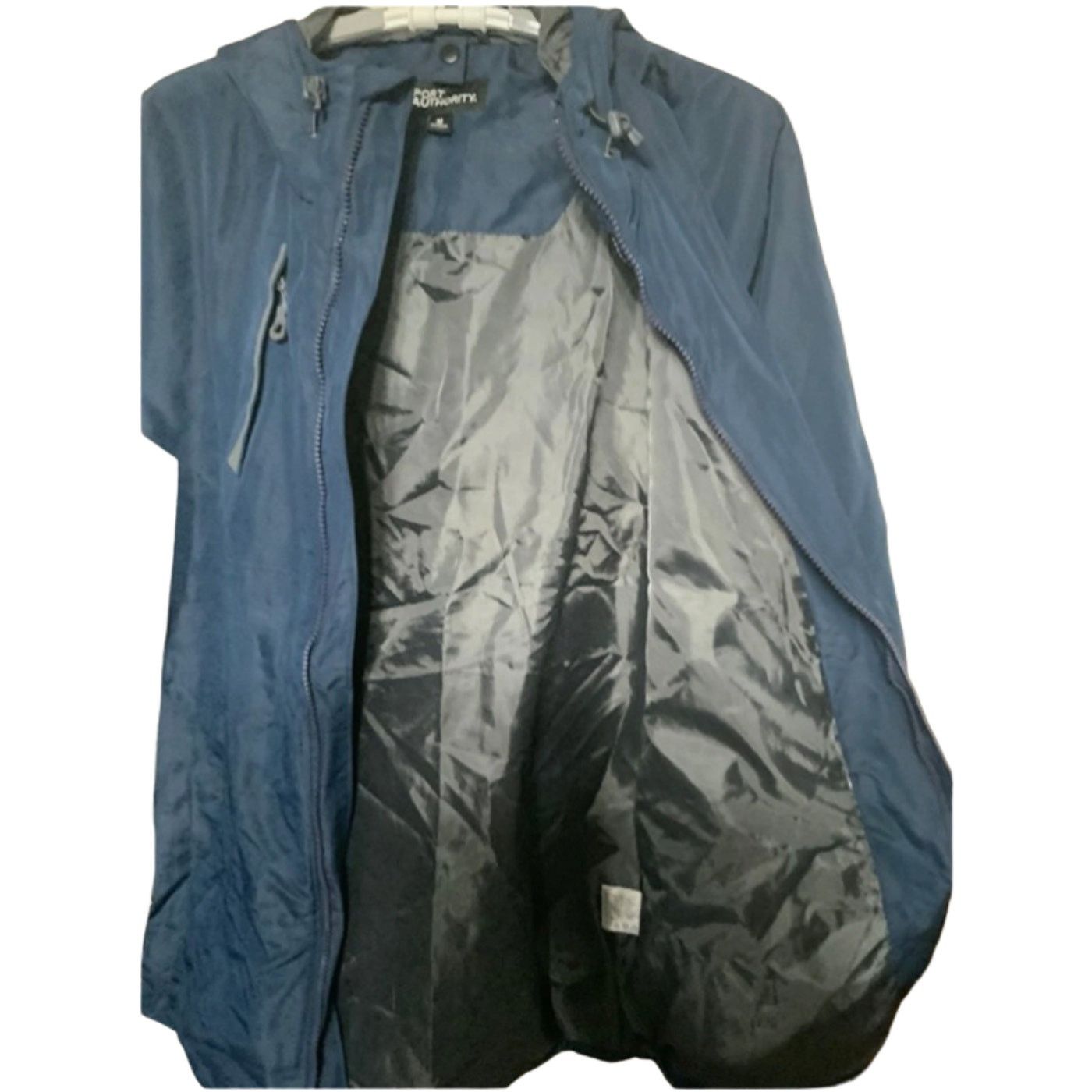 Port Authority Port Authority Blue Hooded Jacket Men's Size M USED Size US M / EU 48-50 / 2 - 5 Thumbnail