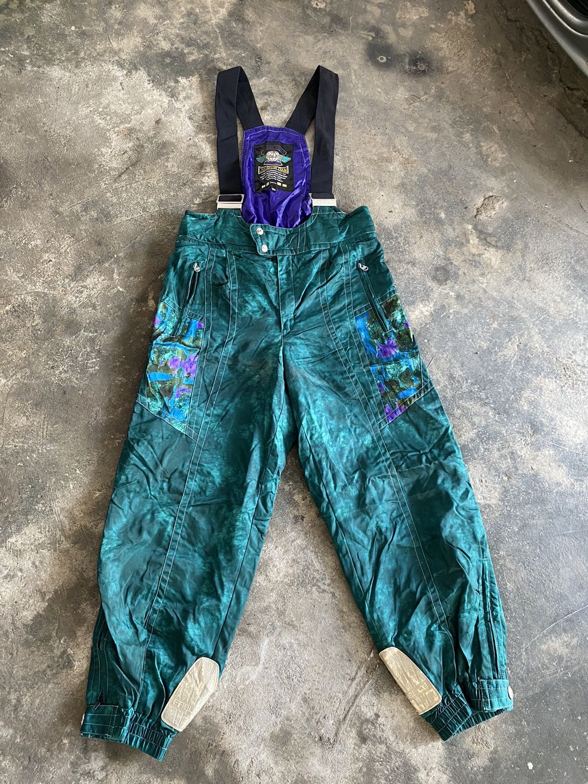 Vintage Vintage Overalls Fablice Racing Spirit Ski Size US 35 - 1 Thumbnail