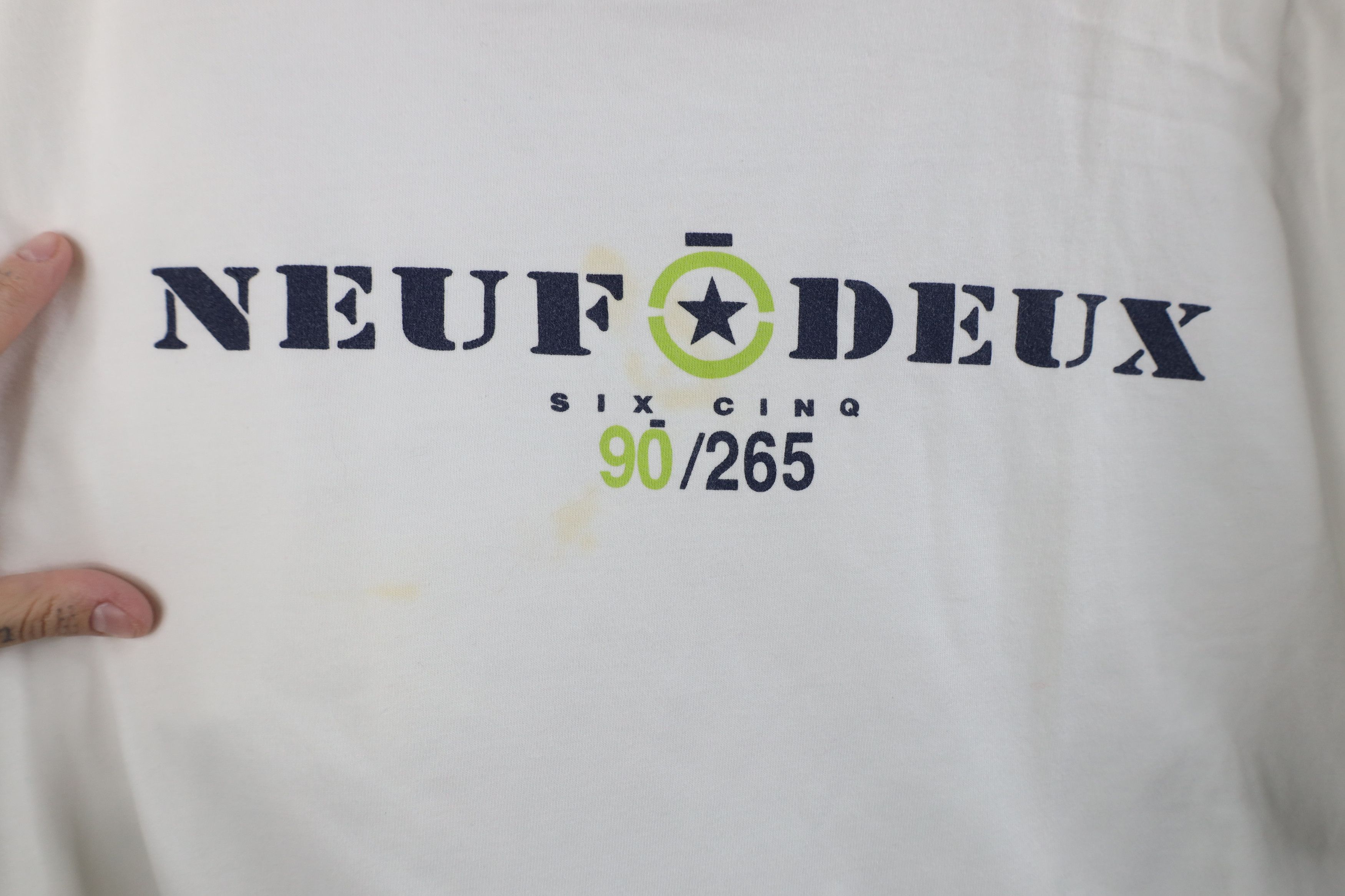 Vintage Vintage 80s Streetwear 90 265 French Baggy T-Shirt White Size US XXL / EU 58 / 5 - 4 Thumbnail